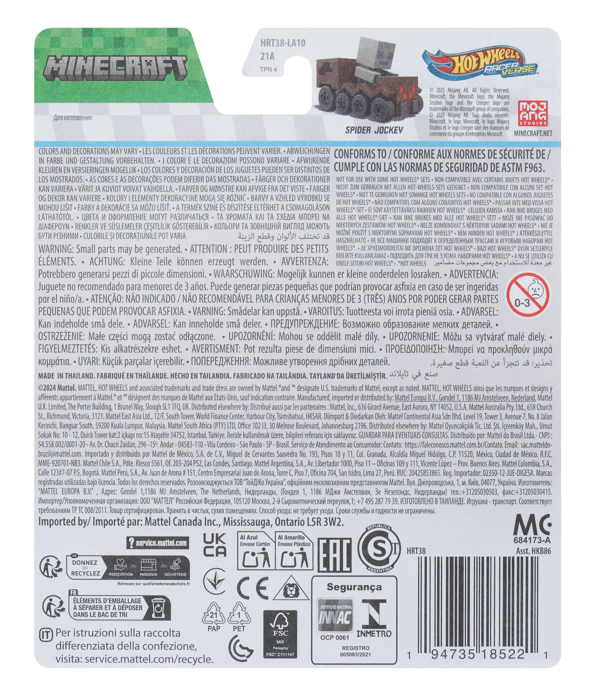 Hot Wheels RacerVerse Vehículo de Juguete Jinete Arácnido - Image 2
