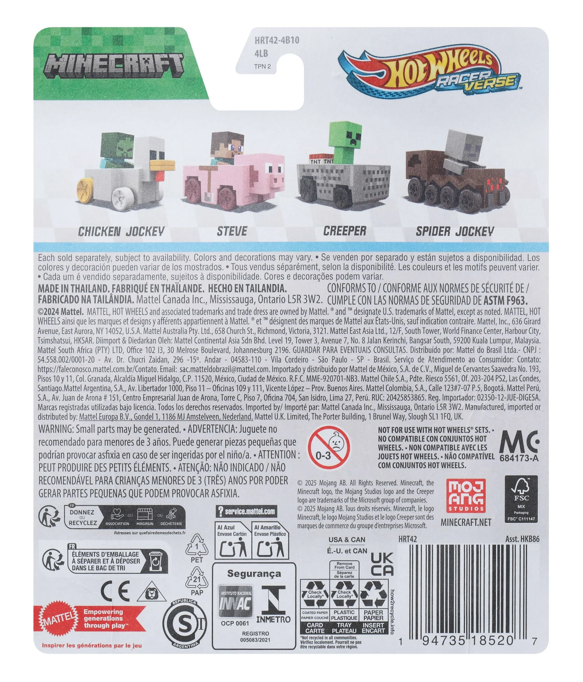 Hot Wheels RacerVerse Vehículo de Juguete Zombie Bebé - Image 2