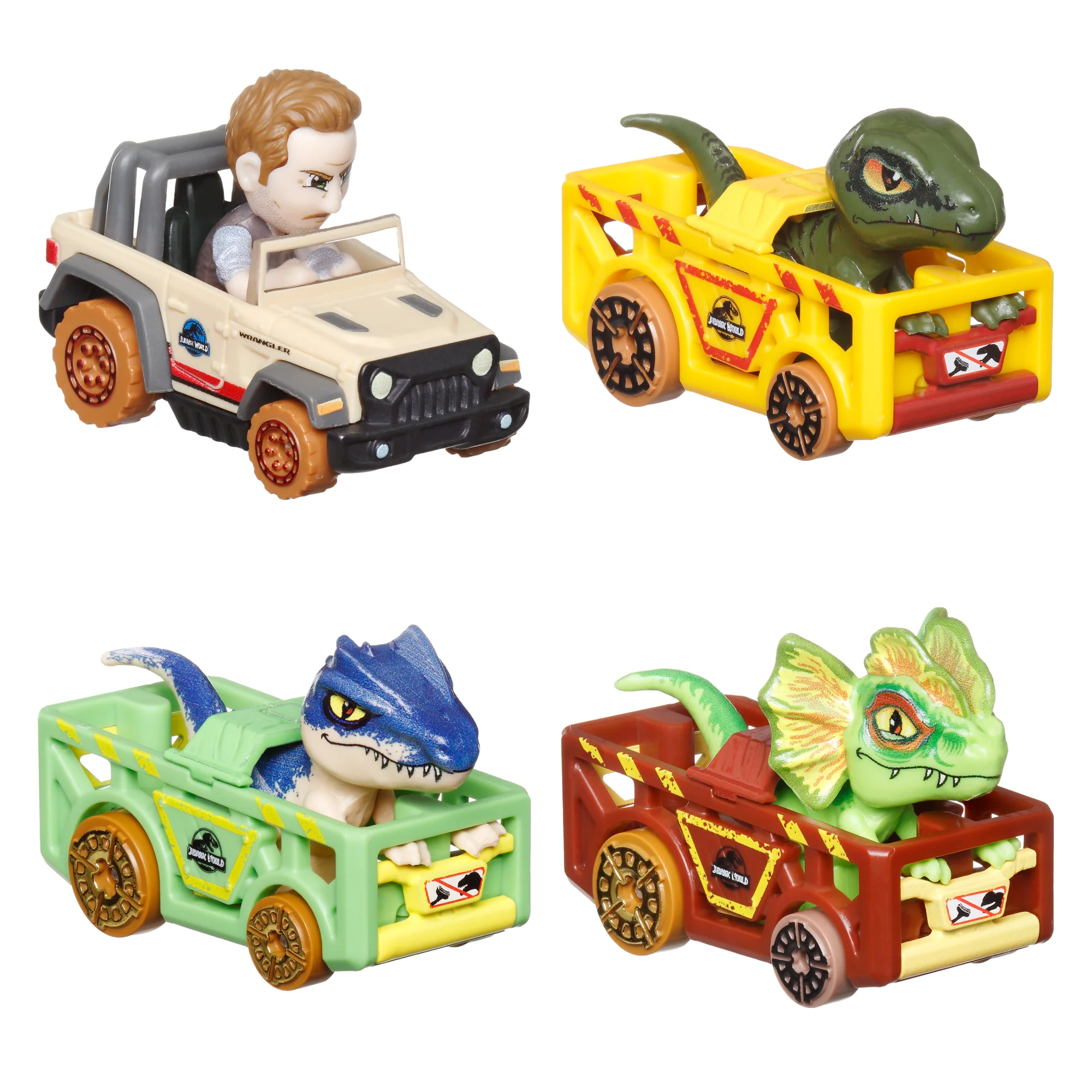 Hot Wheels RacerVerse Veículo de Brinquedo Quatro Carros de Corrida Jurassic World - Image 3