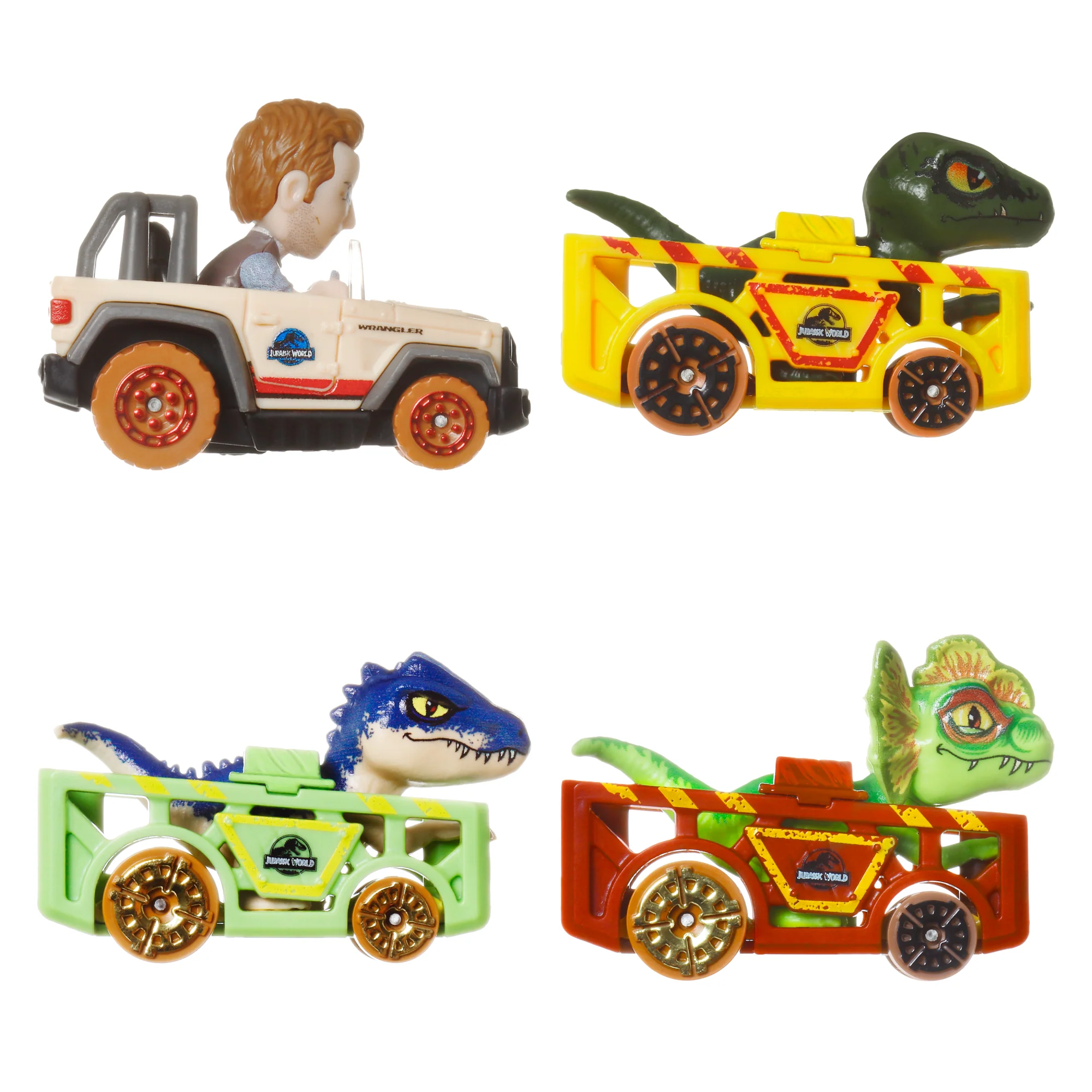 Hot Wheels RacerVerse Veículo de Brinquedo Quatro Carros de Corrida Jurassic World - Image 5