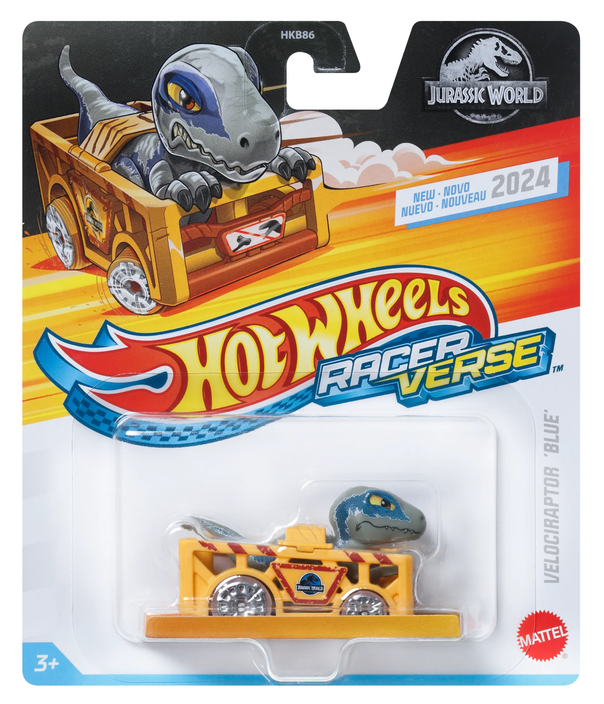 Hot Wheels RacerVerse Veículo de Brinquedo Velociraptor Blue - Image 5