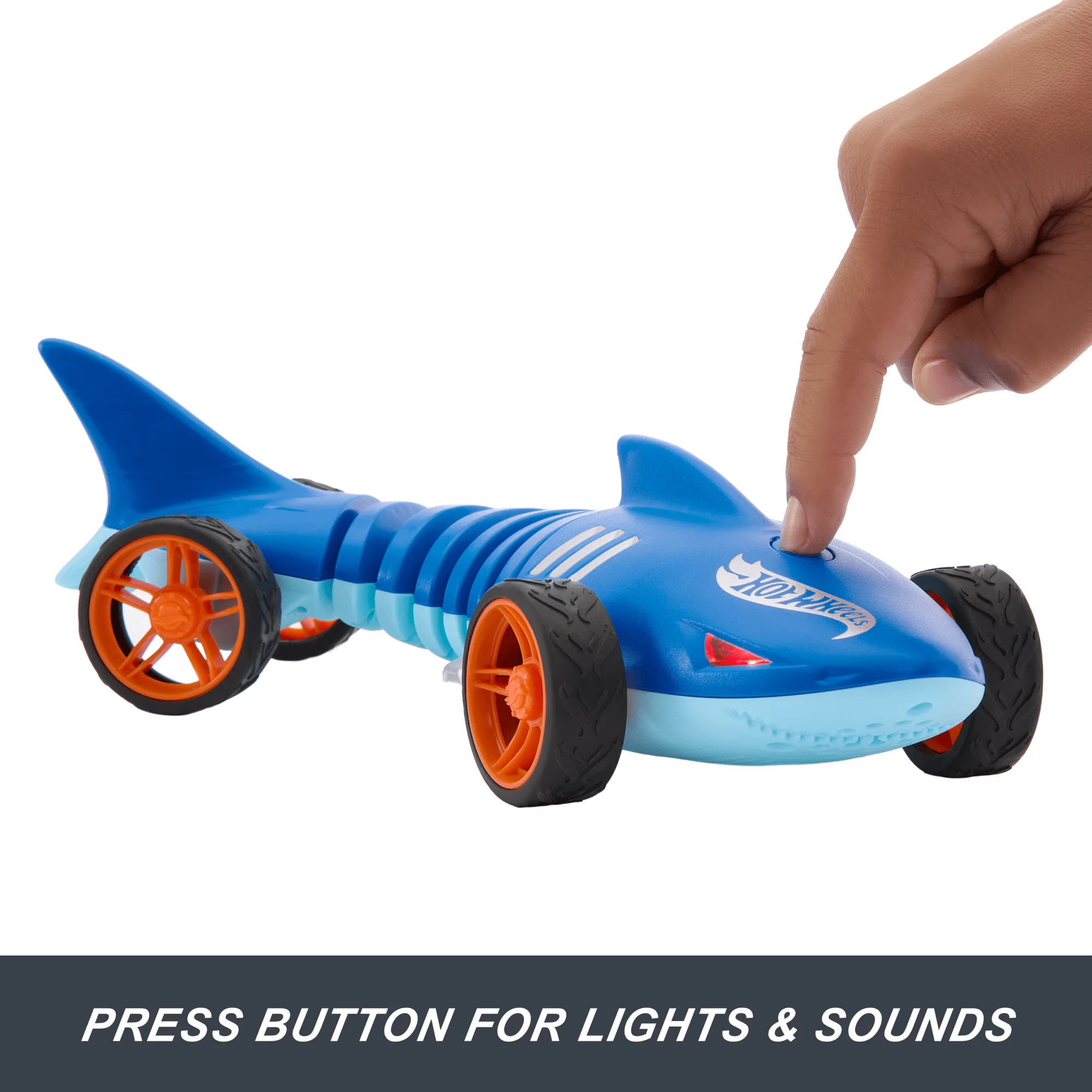 Hot Wheels RC 1:15 Scale Shark Speeder, Battery-Powered Remote-Control Vehicle - Image 4