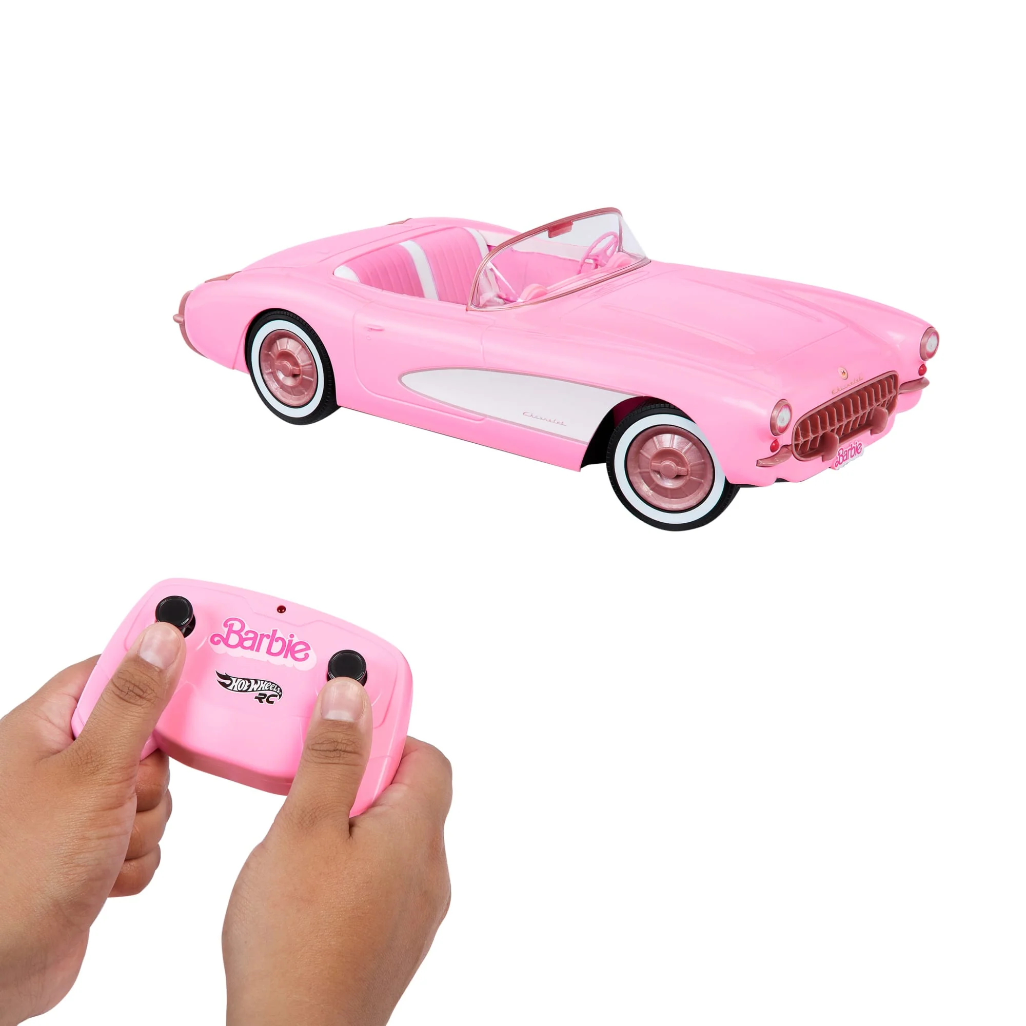 Hot Wheels Corvette Barbie Radiocommandée - Tirée du Film Barbie - Image 4