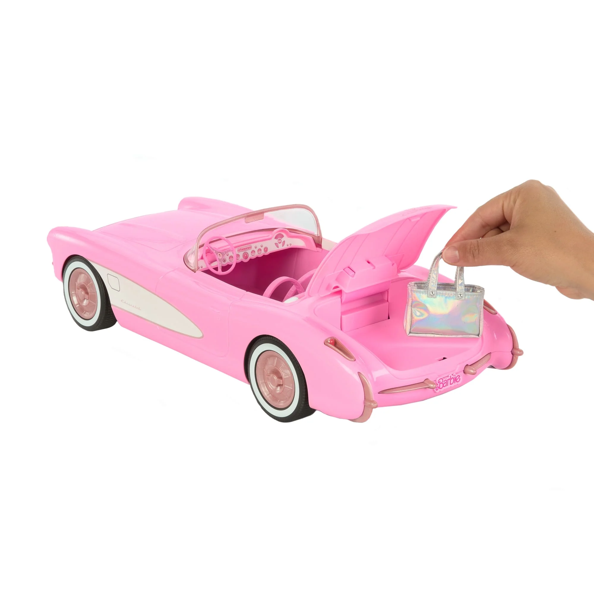 Hot Wheels Corvette Barbie Radiocommandée - Tirée du Film Barbie - Image 6