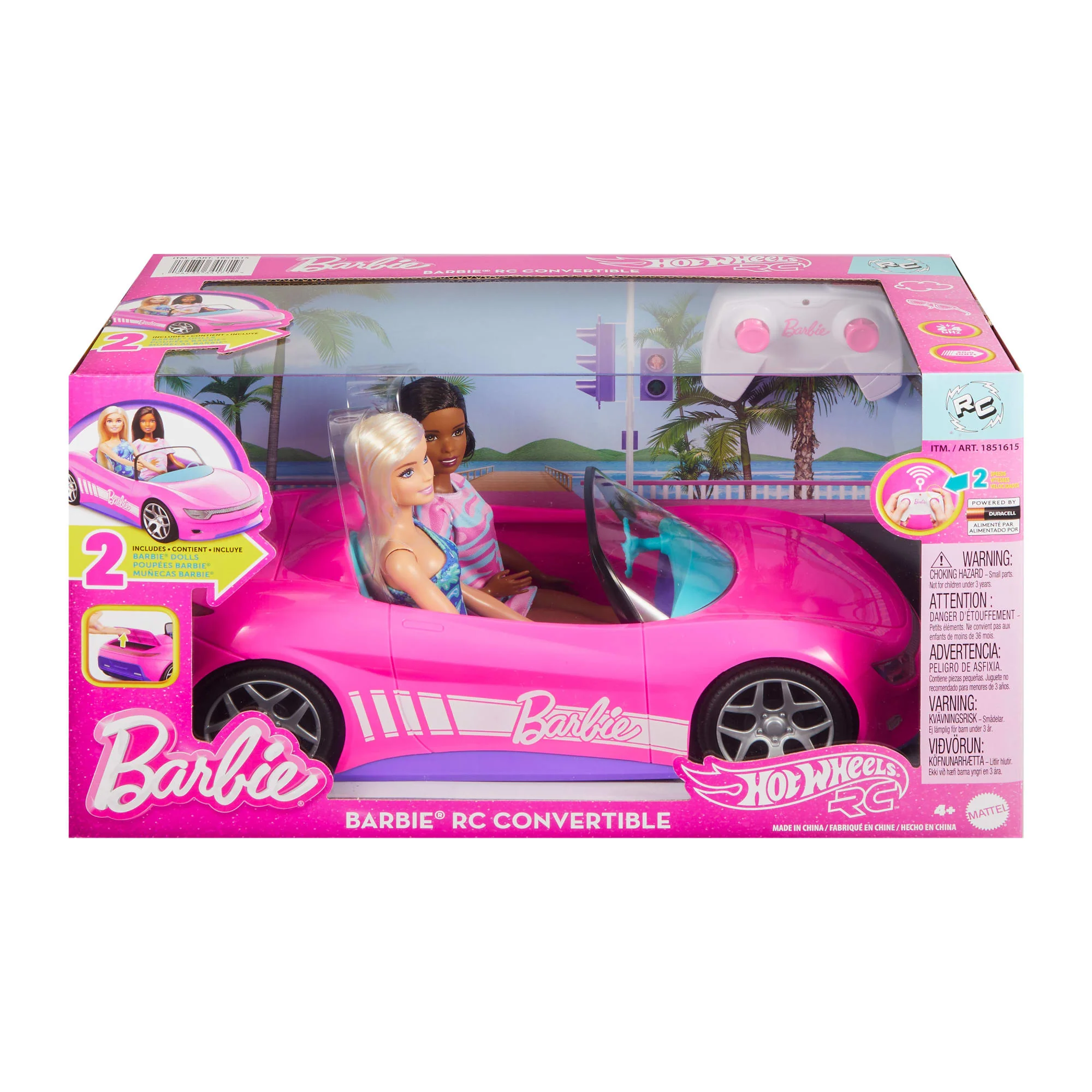 Hot Wheels Rc Décapotable Barbie et 2Poupées - Image 6