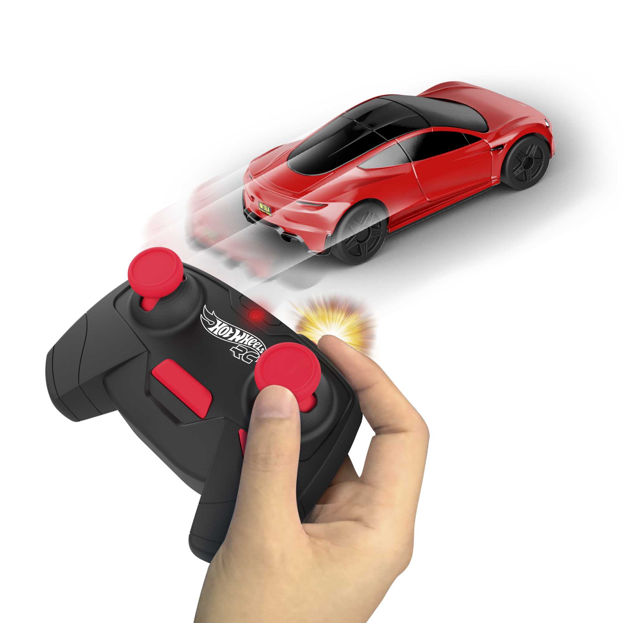 Hot Wheels Rc Tesla Roadster, Échelle 1:64, Véhicule Téléguidé - Image 2