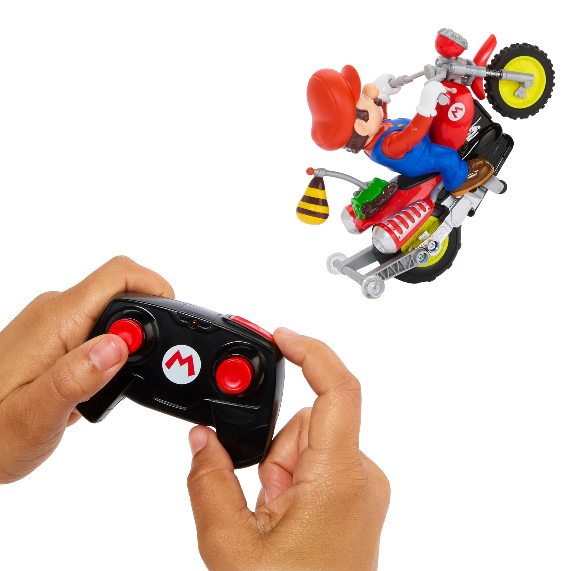 Hot Wheels RC Mario Wheelie Motocross RC, Remote-Controlled Battery-Powered Vehicle - Image 2
