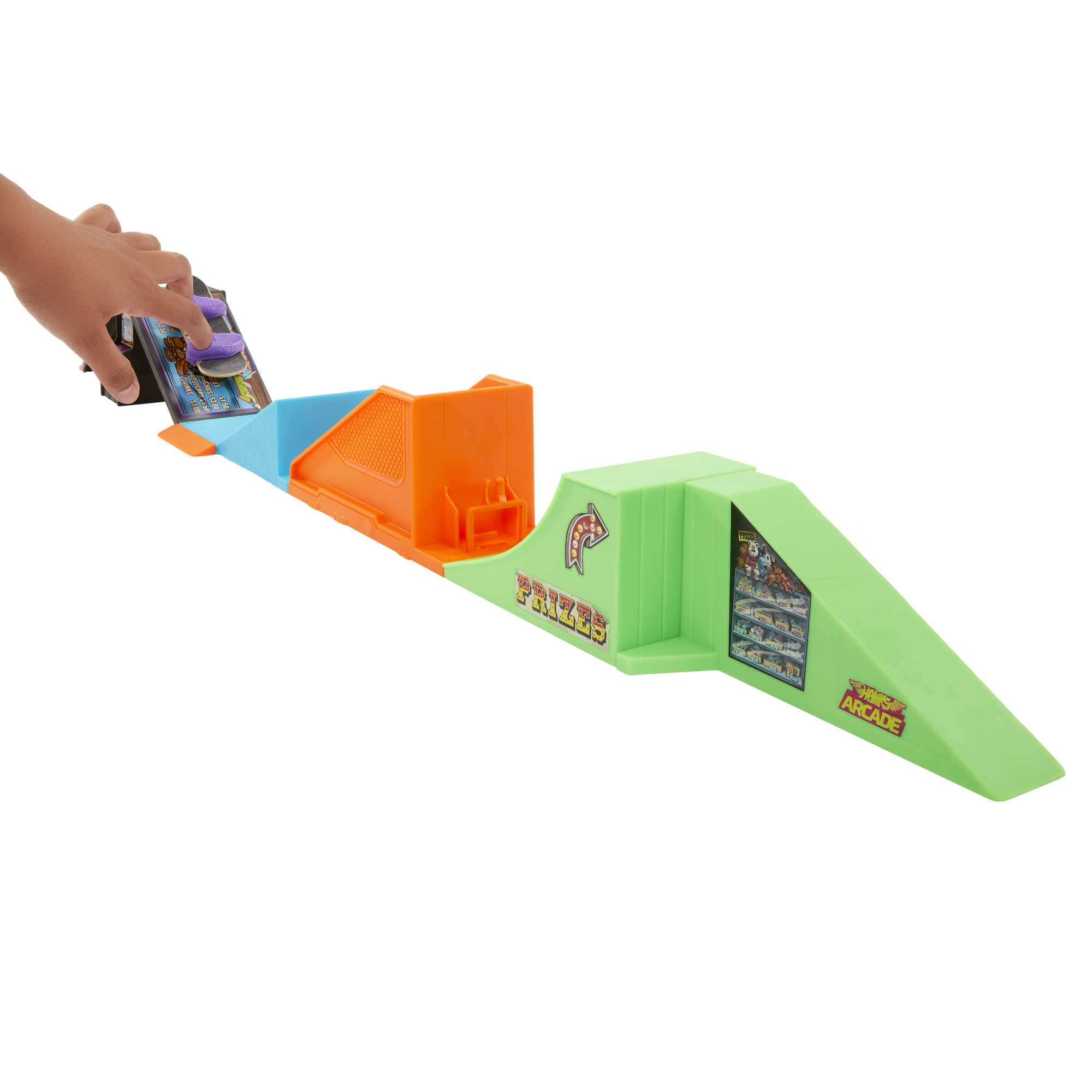 Hot Wheels Skate Arcade Skatepark With Tony Hawk Fingerboard & 1 Pair Of Shoes - Image 3