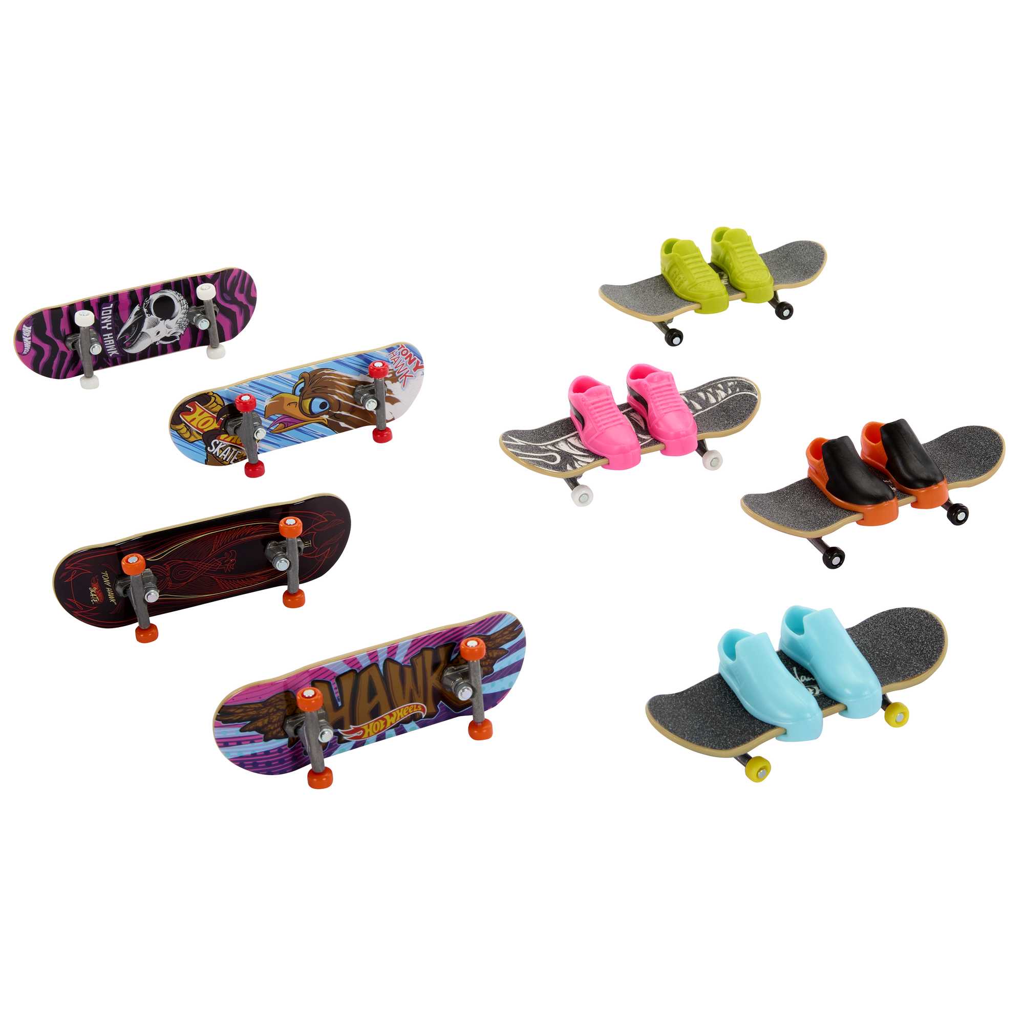 Hot Wheels-Skate-Fingerskate Tony Hawk-Pack Fingerboards et Chaussures - Image 3