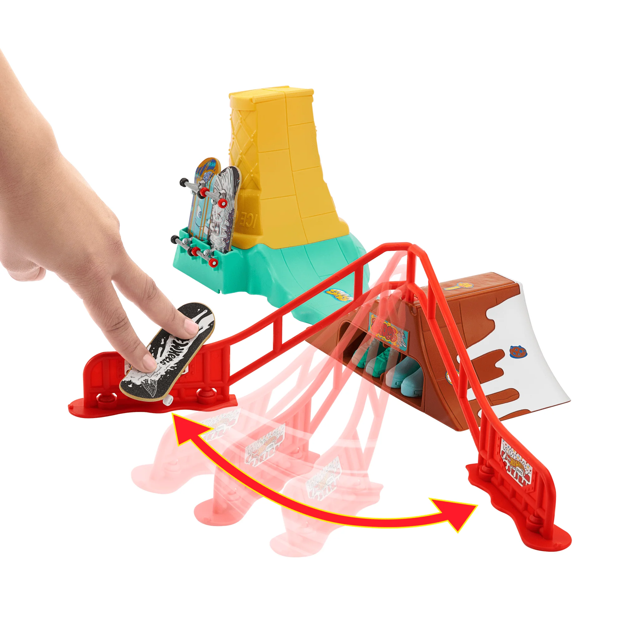 Hot Wheels Skate Pista de Juguete Set de Helado - Image 3