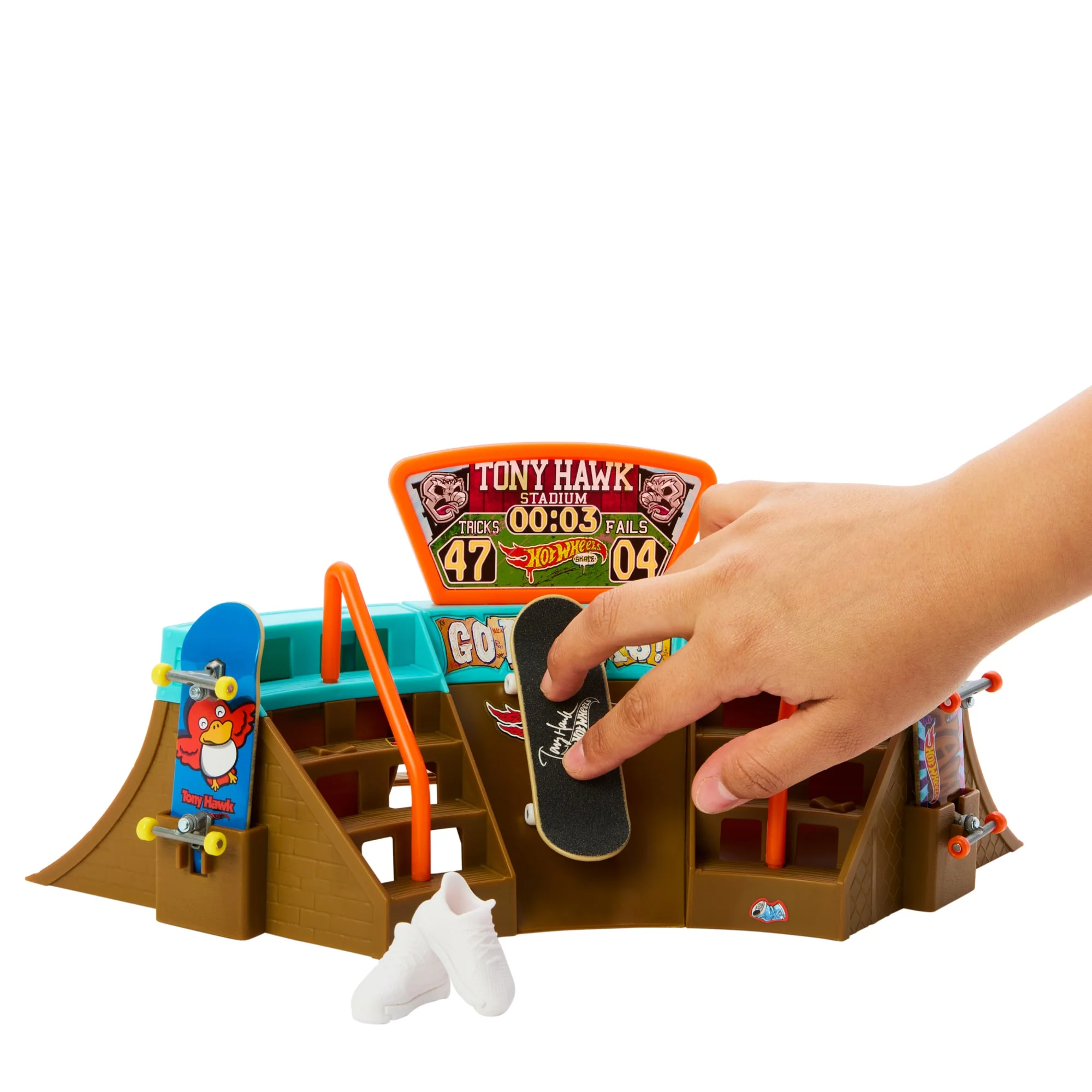 Hot Wheels Skate Pista de Juguete Set Estadio Tony Hawk - Image 3