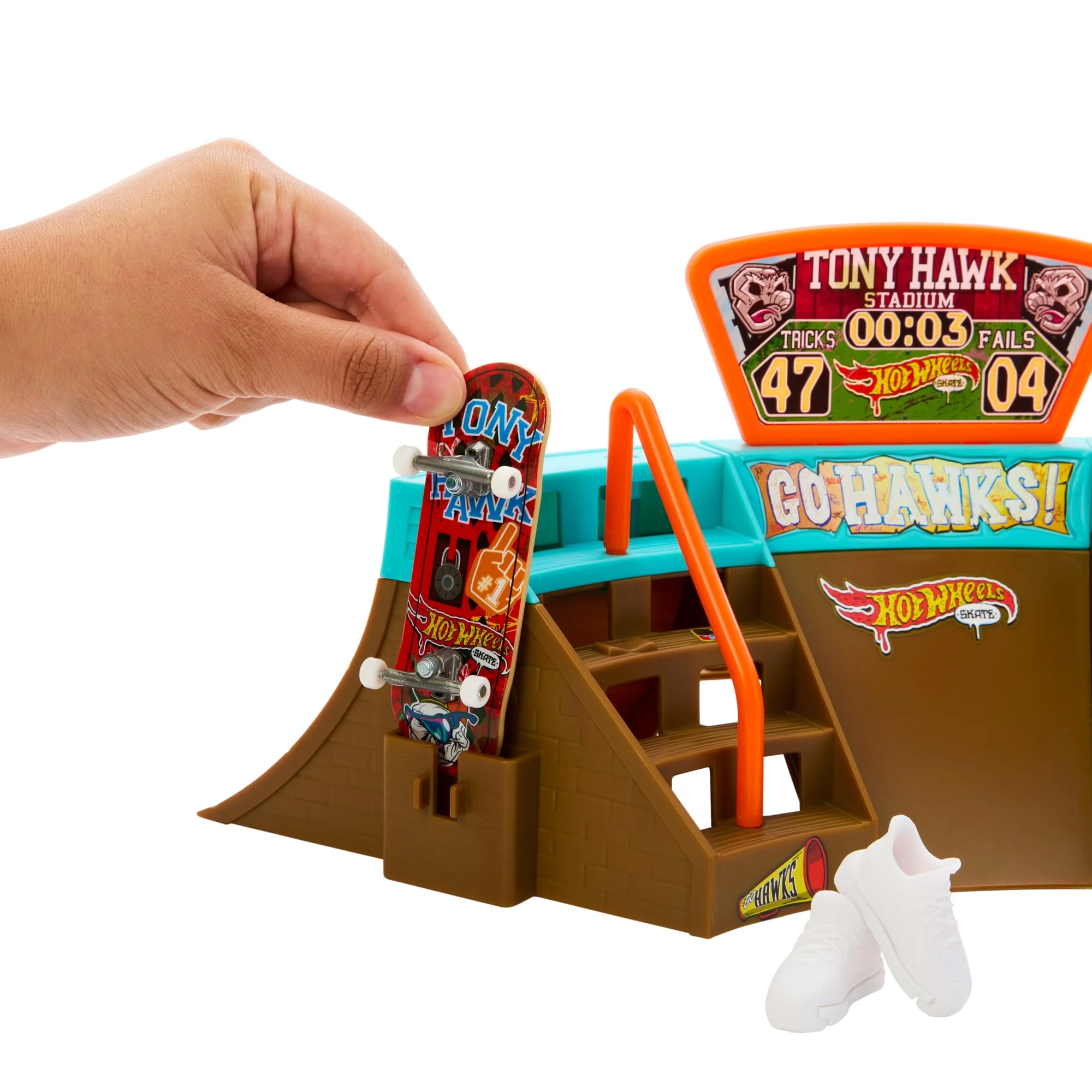 Hot Wheels Skate Pista de Juguete Set Estadio Tony Hawk - Image 5