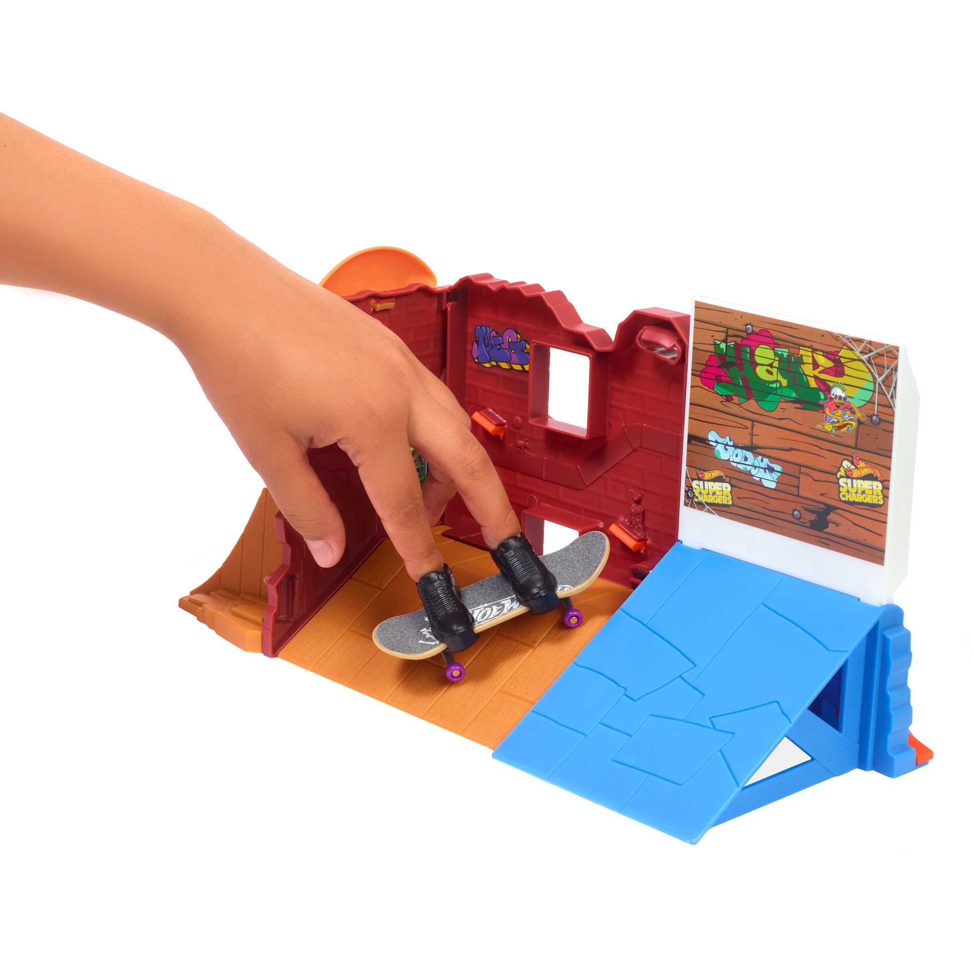 Hot Wheels Skate Pista de Juguete Set Tienda de Dona - Image 3