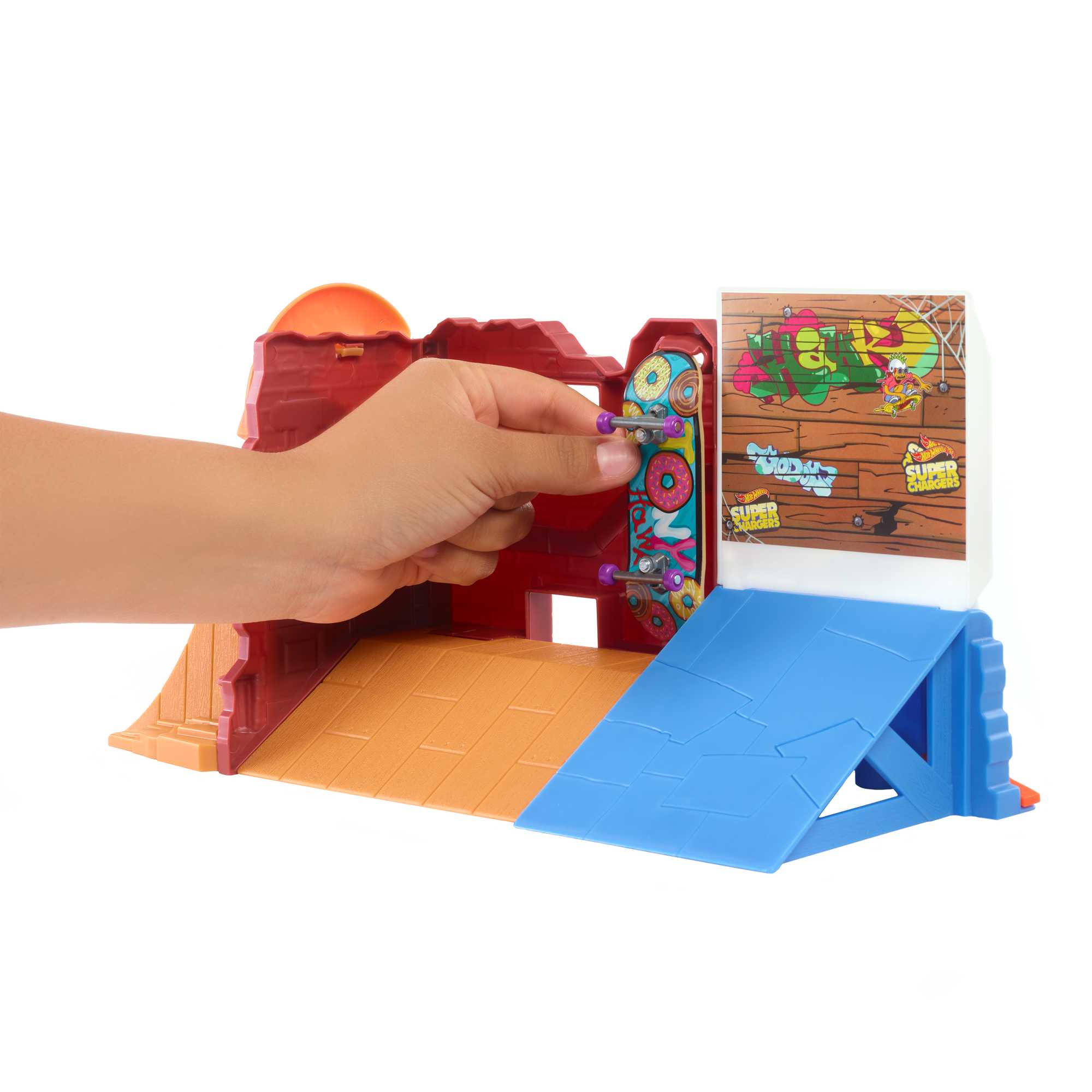 Hot Wheels Skate Pista de Juguete Set Tienda de Dona - Image 5