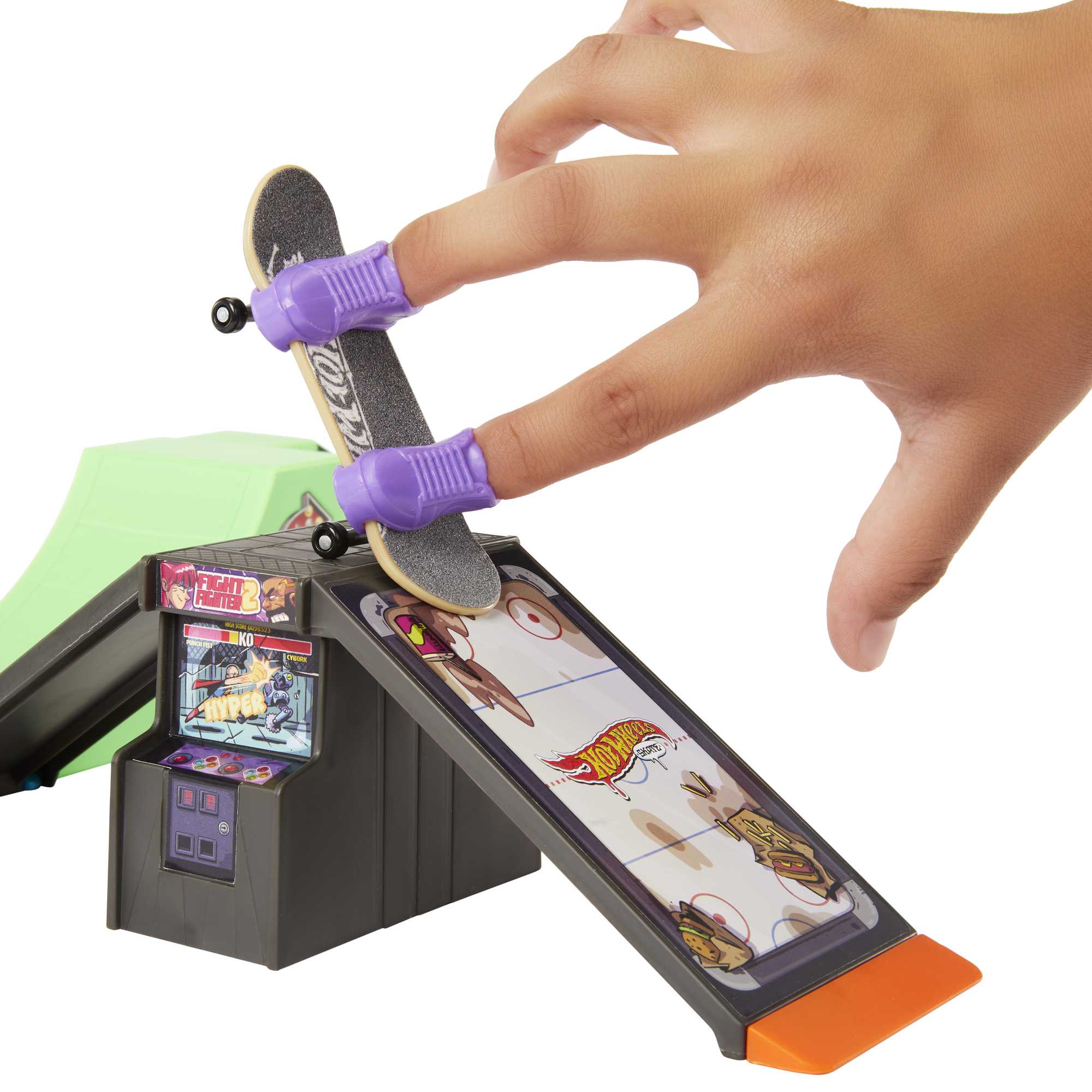 Hot Wheels Skate Planchodrome Arcade, Planche Tony Hawk et Chauss. - Image 2