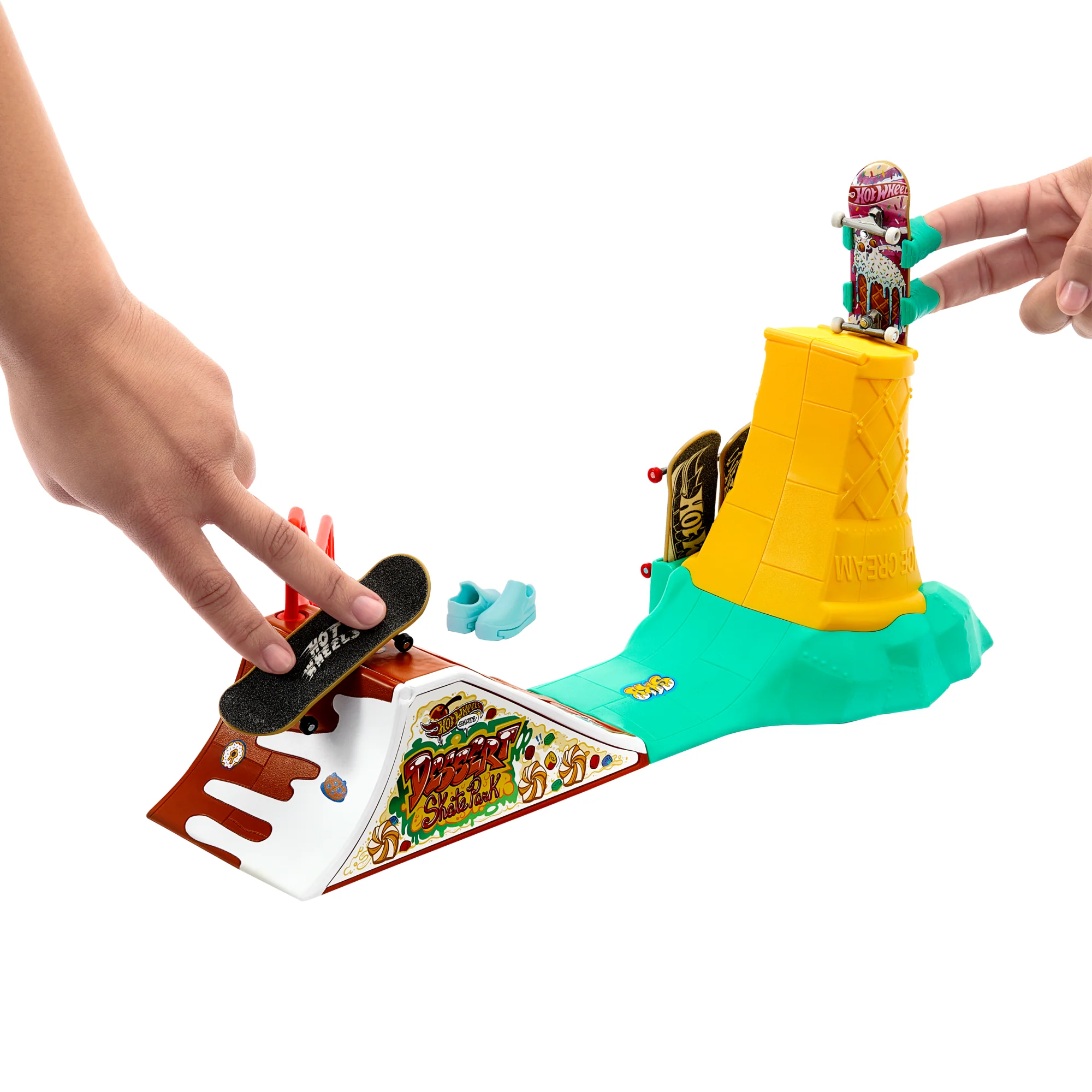 Hot Wheels Skate Planchodrome desserts, Planche Exclusive + Chauss. - Image 3