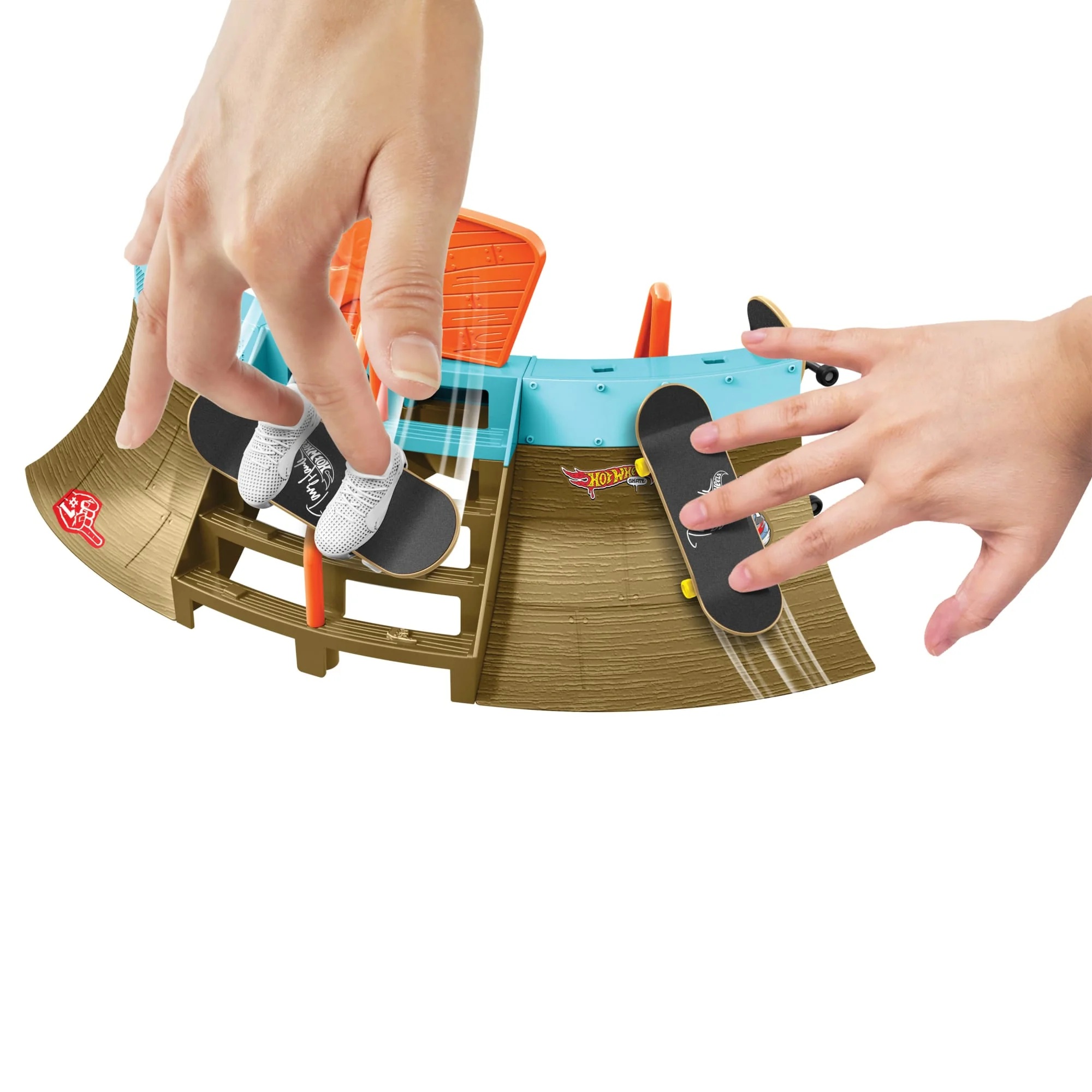 Hot Wheels Skate Planchodrome Stade, Planche Exclusive et Chaussures - Image 2