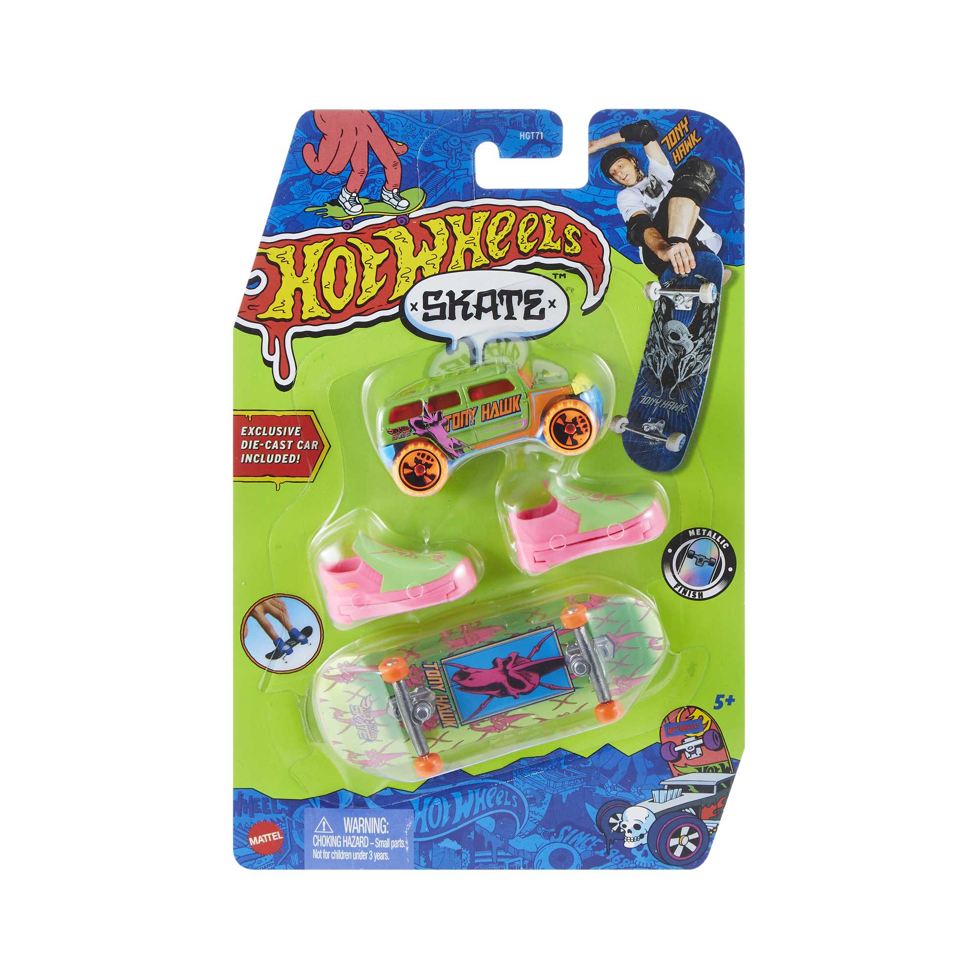 Hot Wheels Skate Vehículo de Juguete Patineta de Colección HOWLAN™ + ROCKSTER™ con Diecast - Image 6
