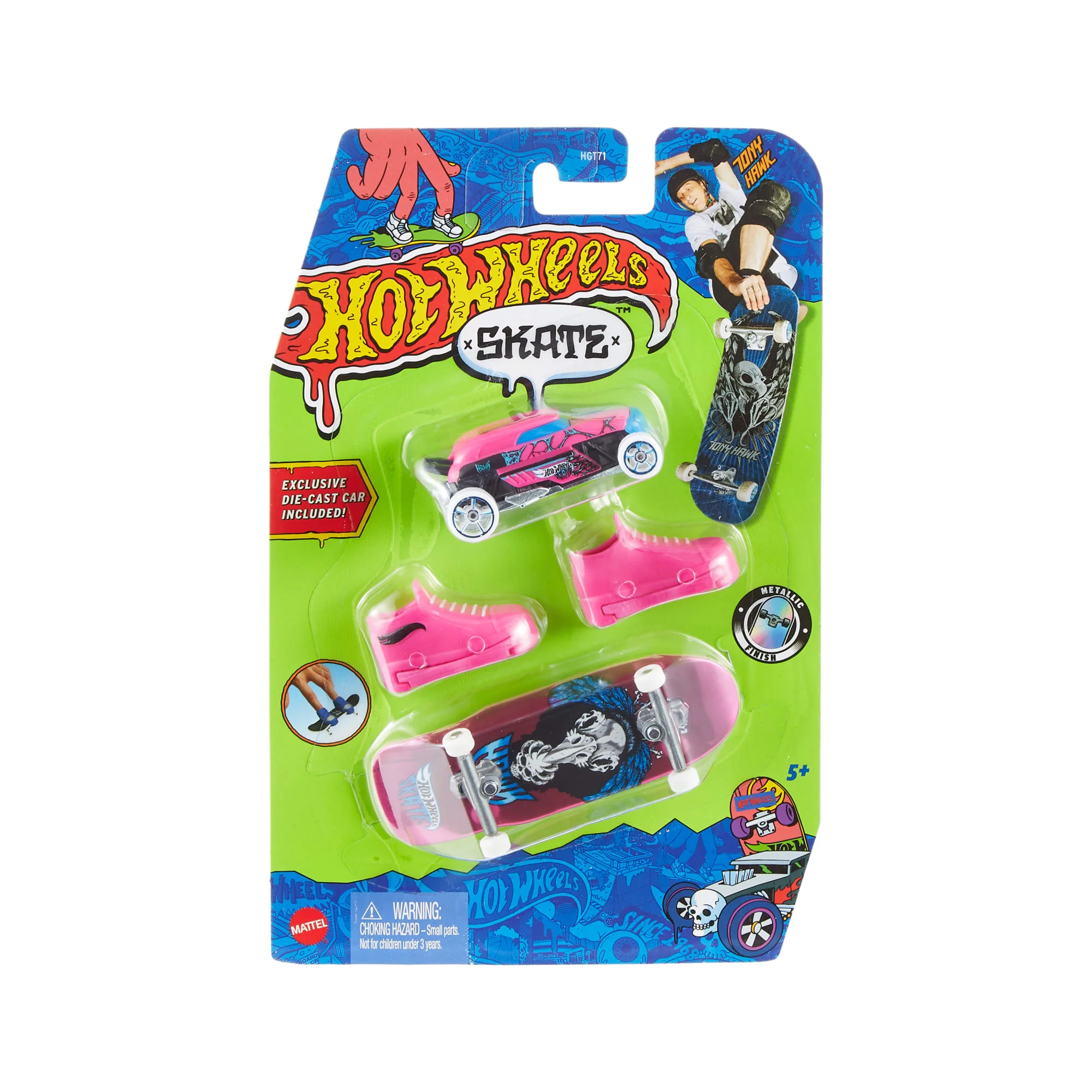 Hot Wheels Skate Vehículo de Juguete Patineta de Colección TRICK HUNTER™ + RIP ROD™ con Diecast - Image 5
