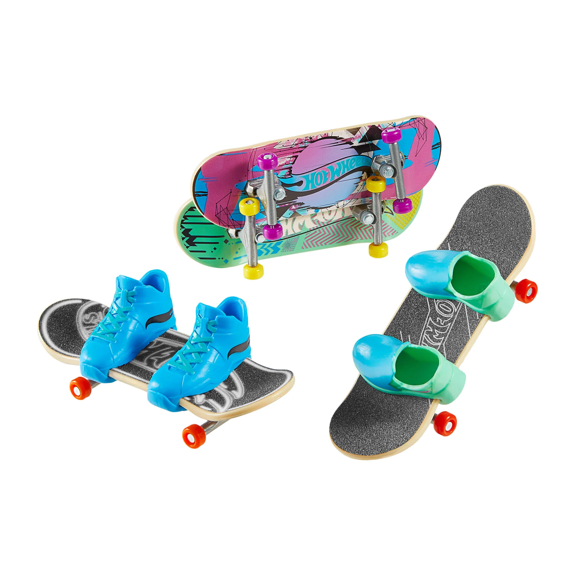 Hot Wheels Skate Veículo de Brinquedo Pacote de Patinetes Experiência Épica com Tênis - Image 2