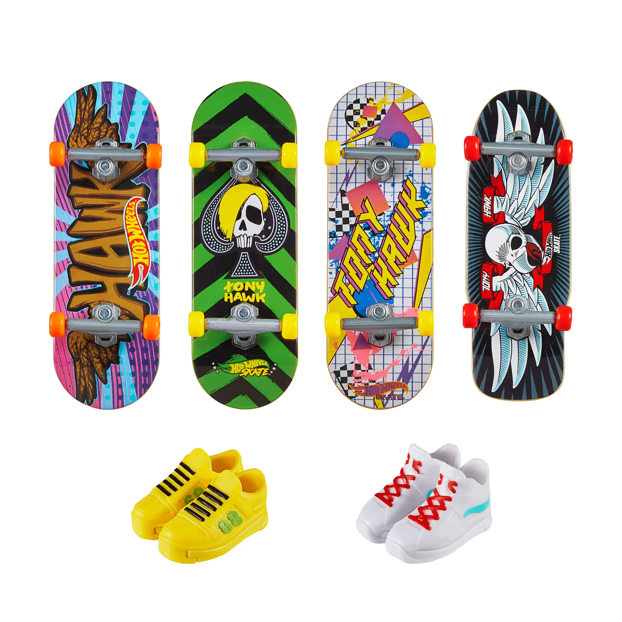Hot Wheels Skate Veículo de Brinquedo Pacote de Skateboards com Tênis Variado - Image 2