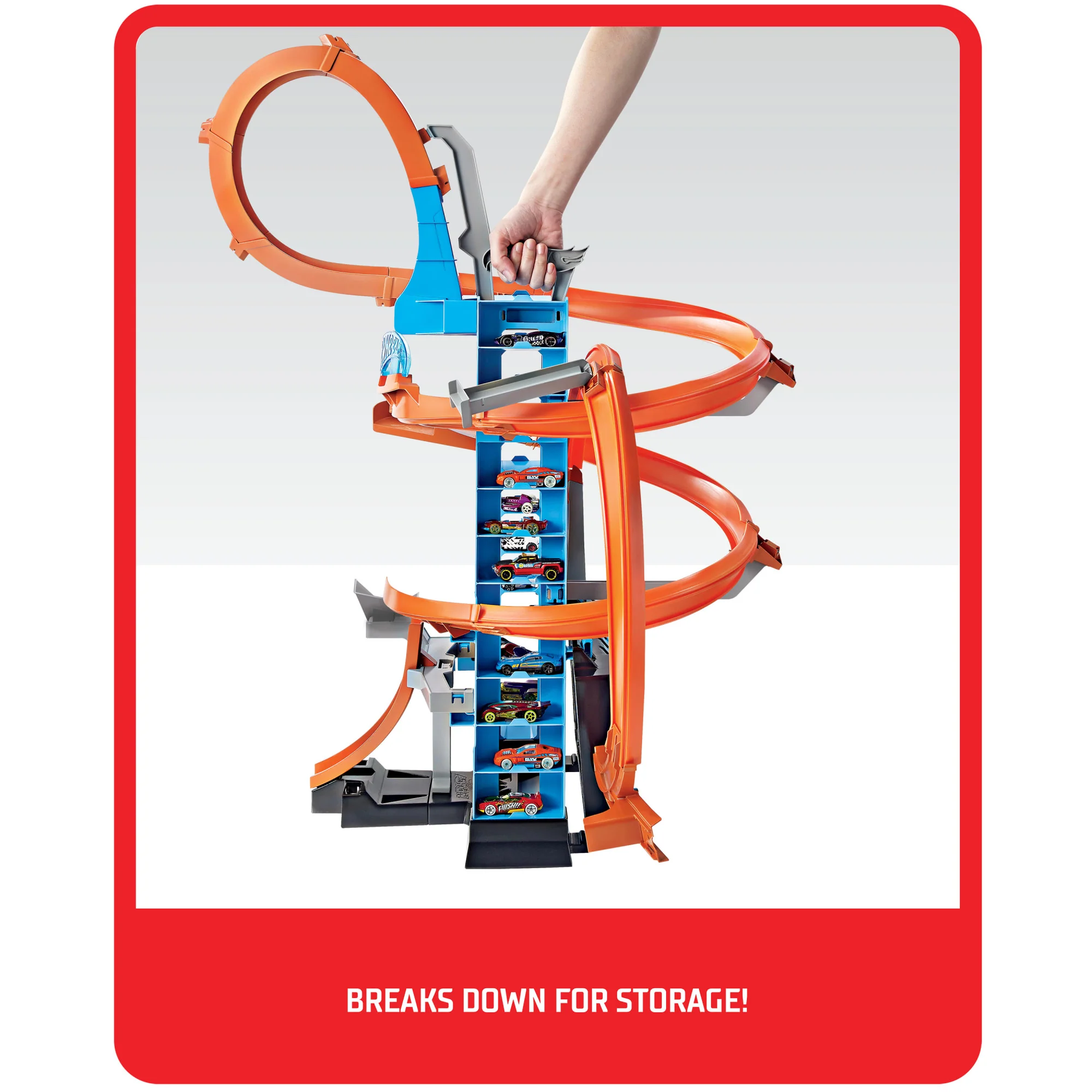 Hot Wheels Sky Crash Tower, Track Set - Image 3
