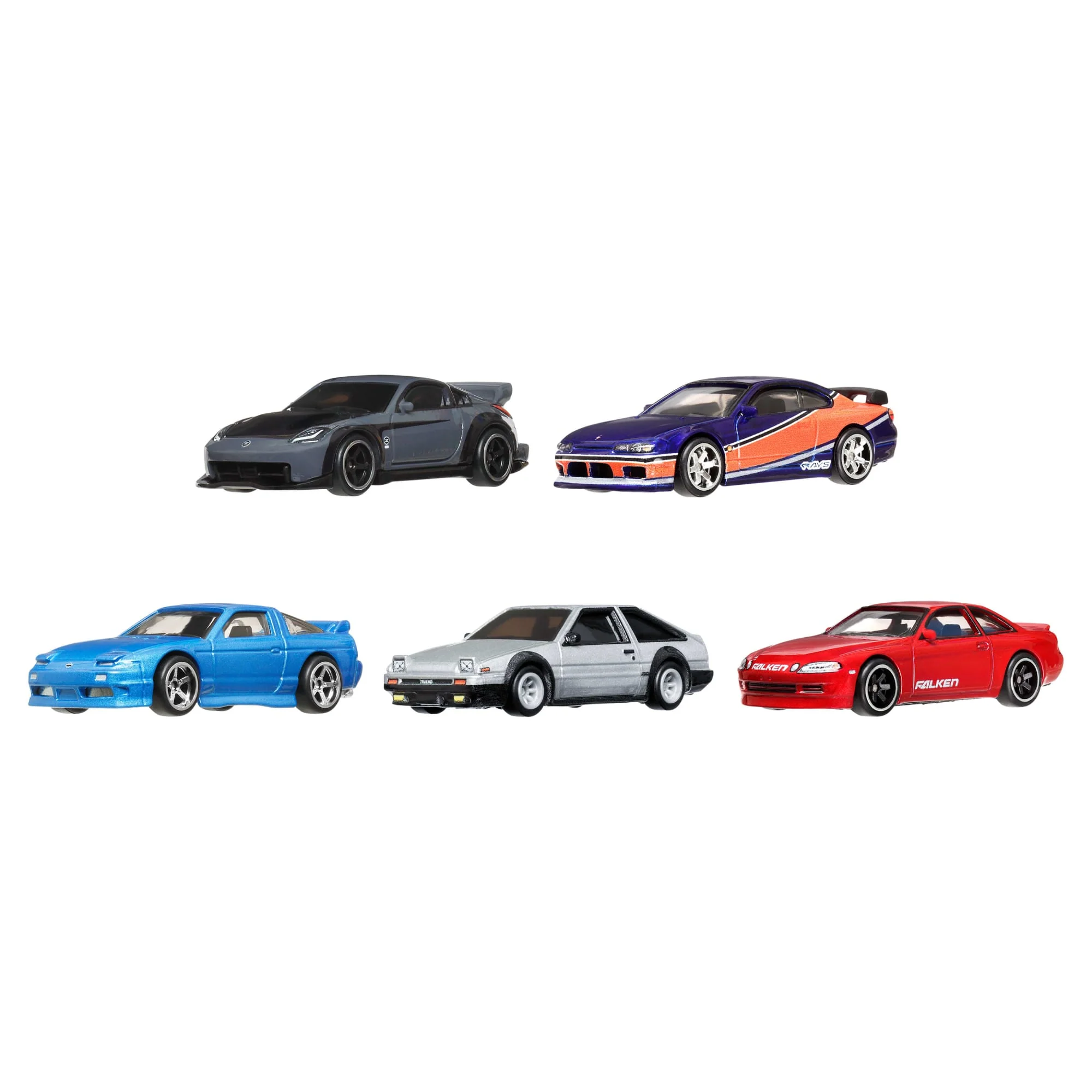 Hot Wheels Cars, Premium Fast & Furious Tokyo Drift Bundle Of 5 1:64 Scale Die-Cast Vehicles - Image 2