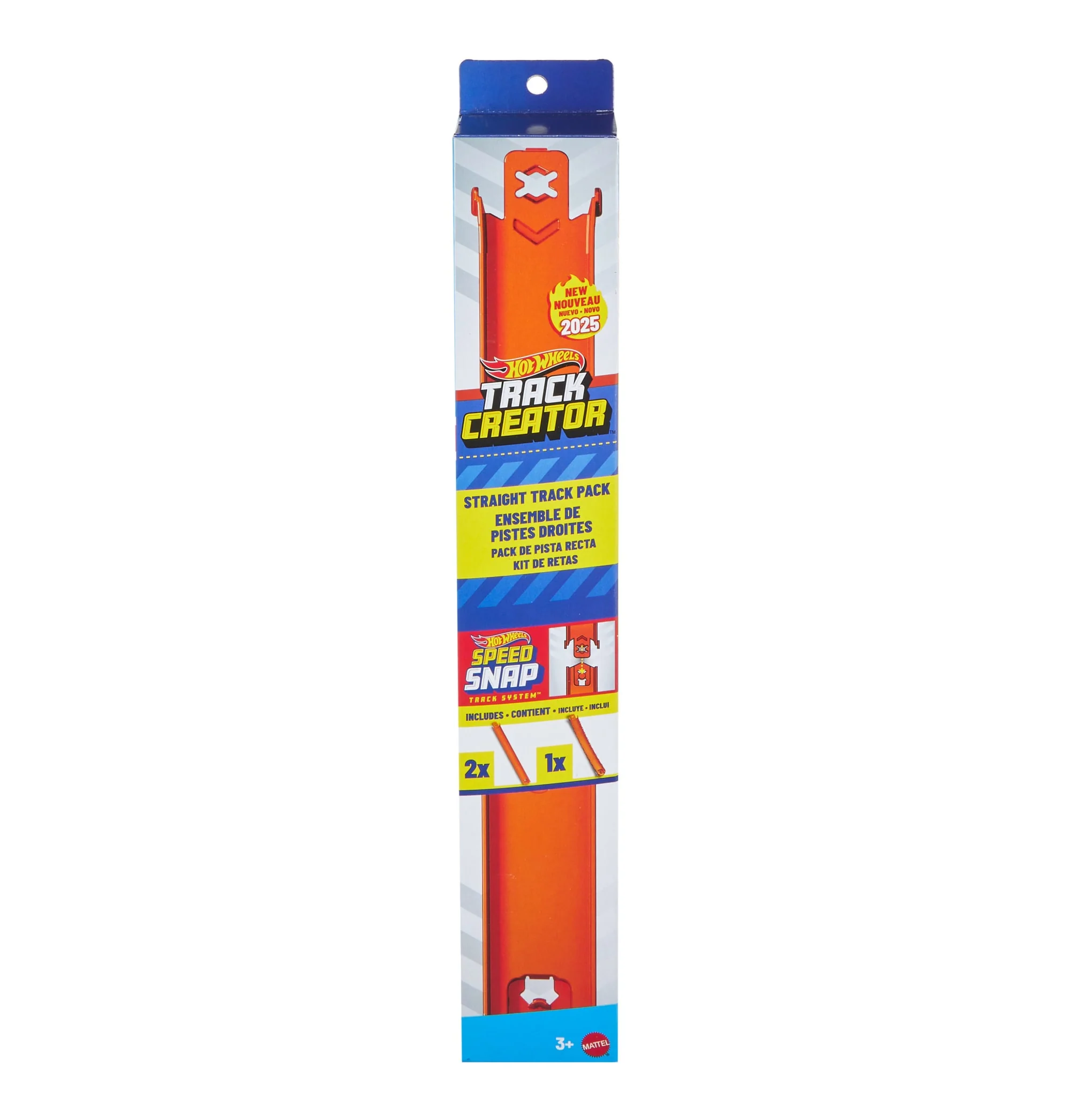 Hot Wheels Track Creator Straight Track Pack, 3 Feet Of Speed Snap Track & 2 Adapters - Image 6