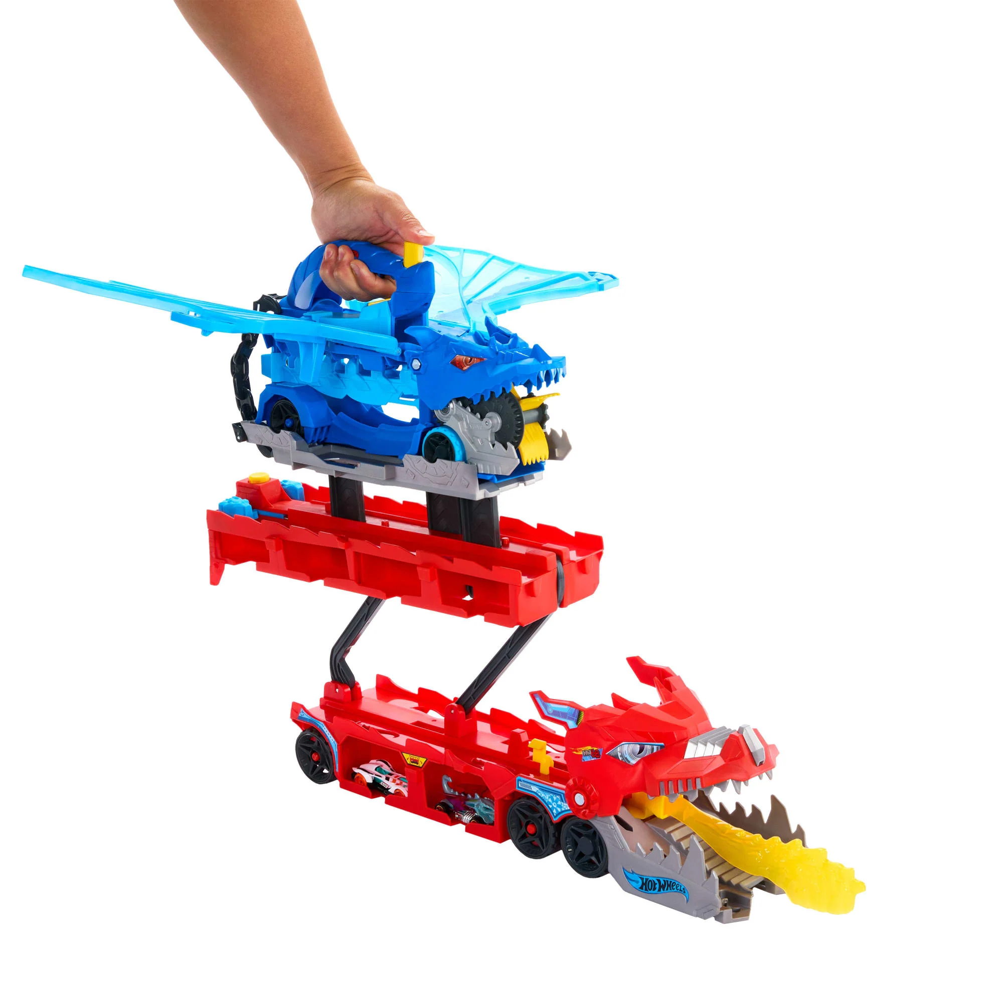 Hot Wheels-Transporteur 2 en 1 Dragons Hot Wheels City - Image 4
