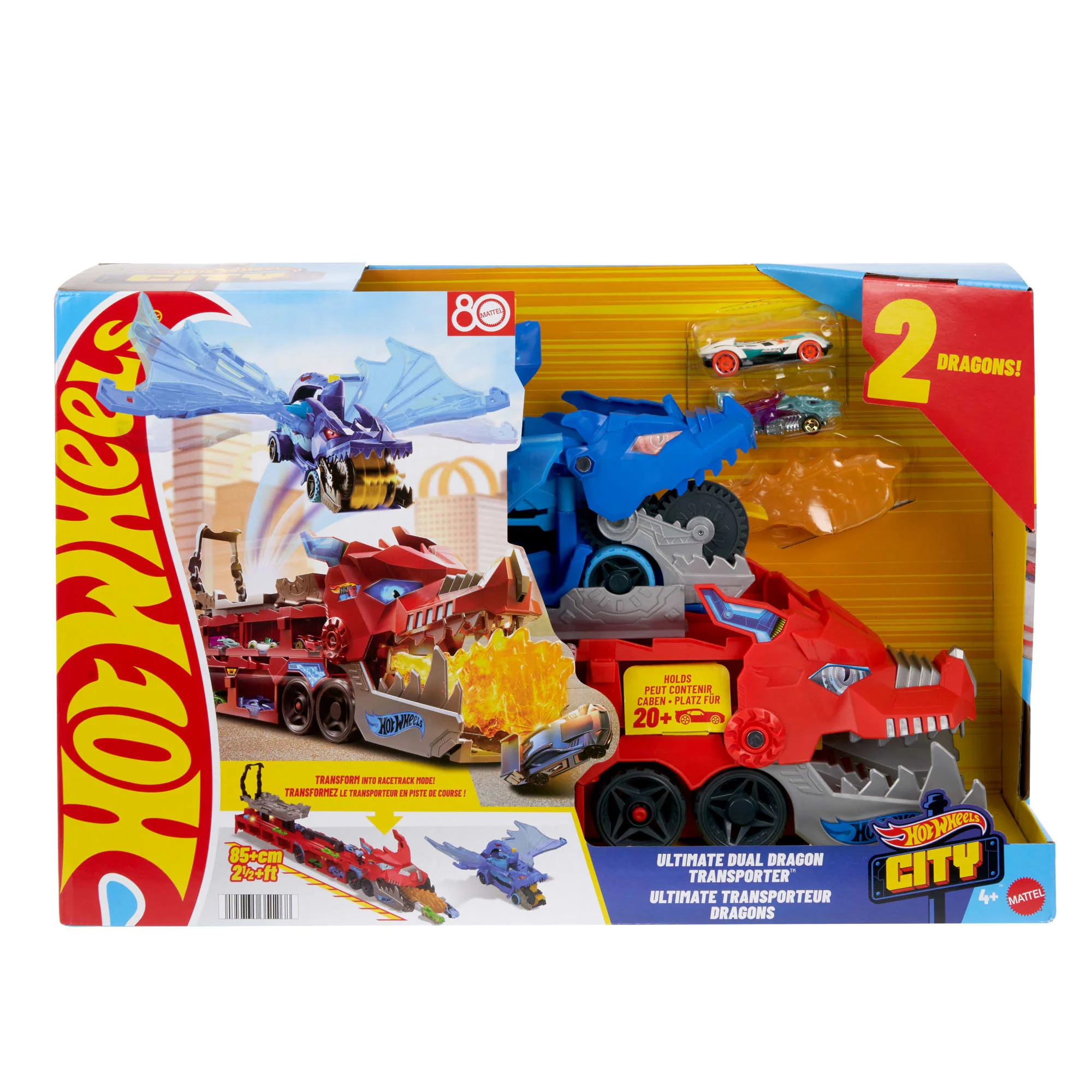 Hot Wheels-Transporteur 2 en 1 Dragons Hot Wheels City - Image 6