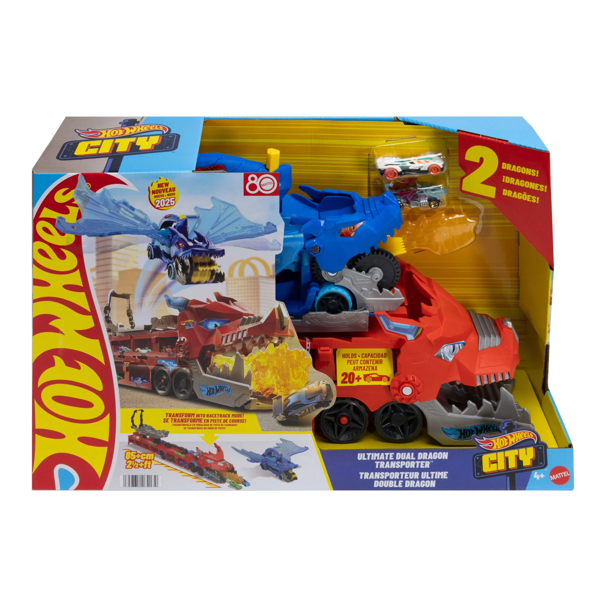 Hot Wheels-Transporteur 2en1Dragons Hot Wheels City - Image 6