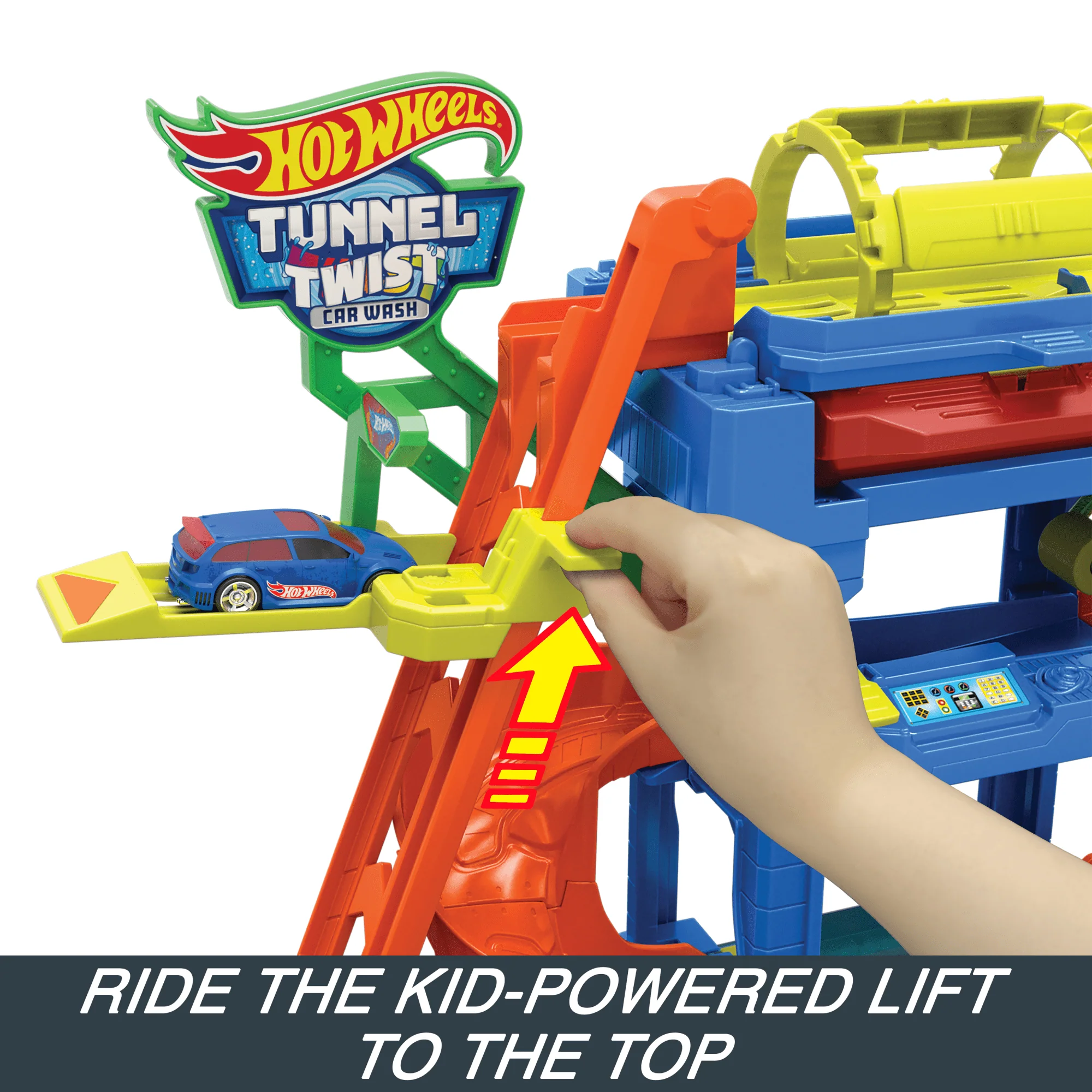 Hot Wheels City Tunnel Twist Car Wash & Color Shifters Vehicle in 1:64 Scale - Image 3