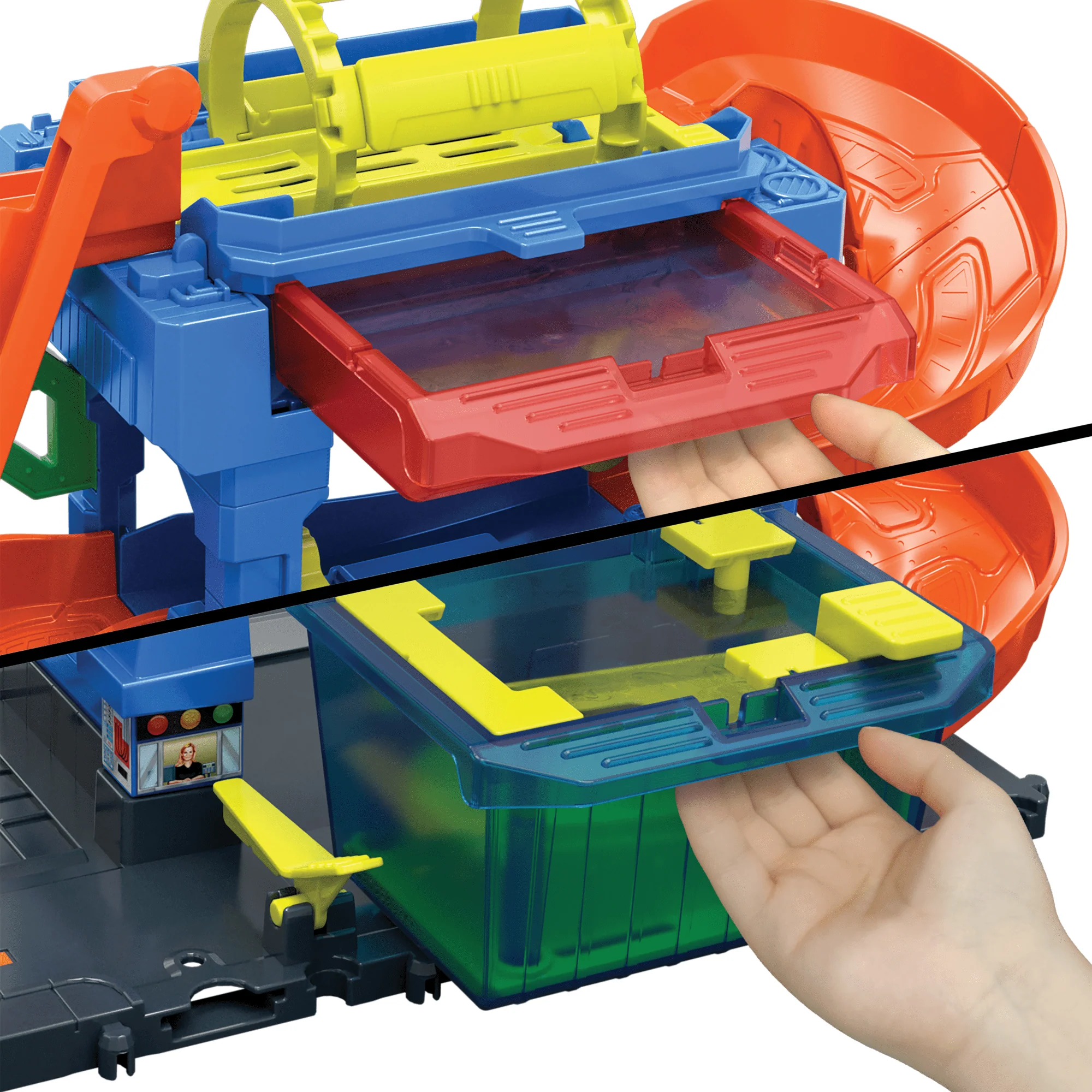 Hot Wheels  Ville  Color Shifters  Lave-Auto Tunnel Pivotant - Image 4
