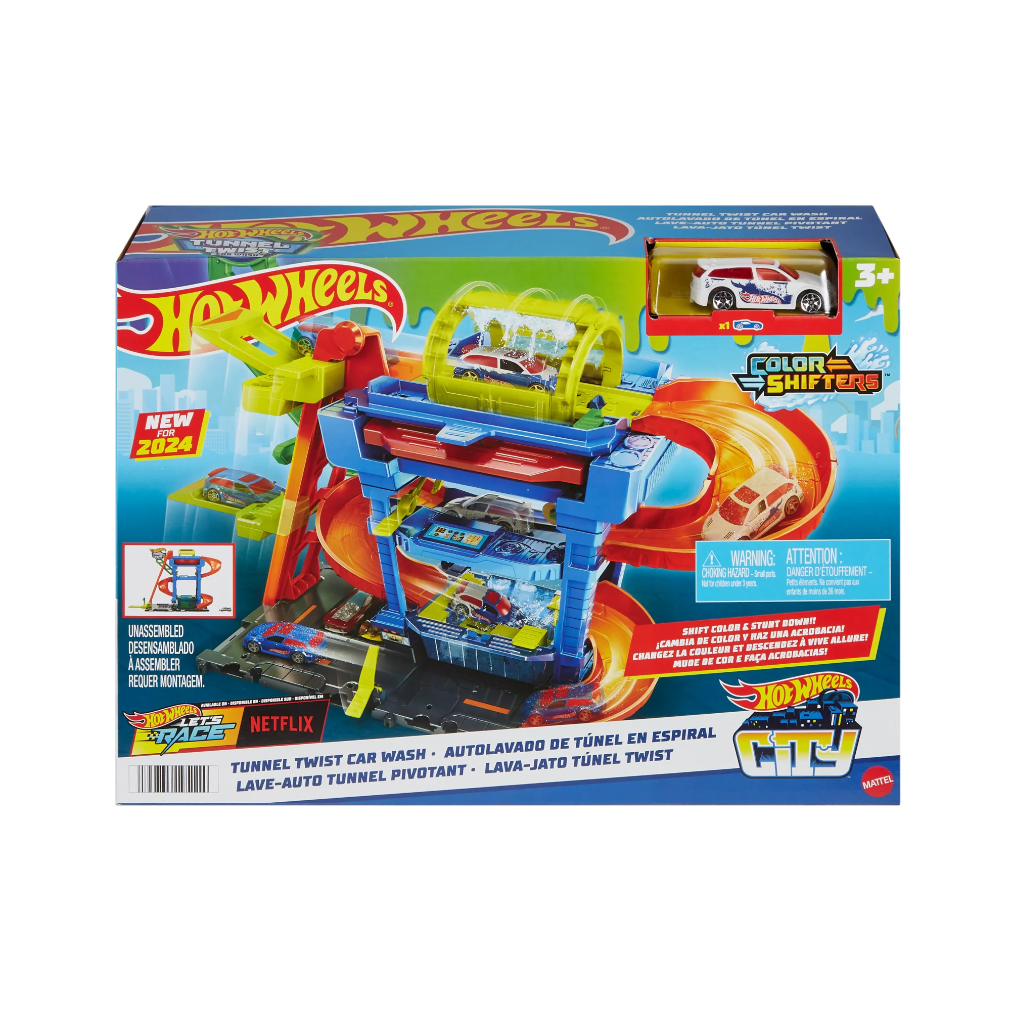 Hot Wheels  Ville  Color Shifters  Lave-Auto Tunnel Pivotant - Image 5