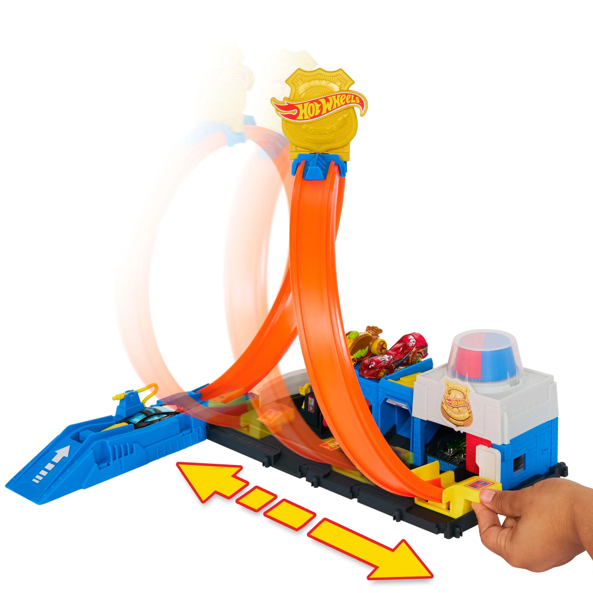 Hot Wheels  Ville  Coffret de Jeu  Super Station de Police, 1:64 - Image 2