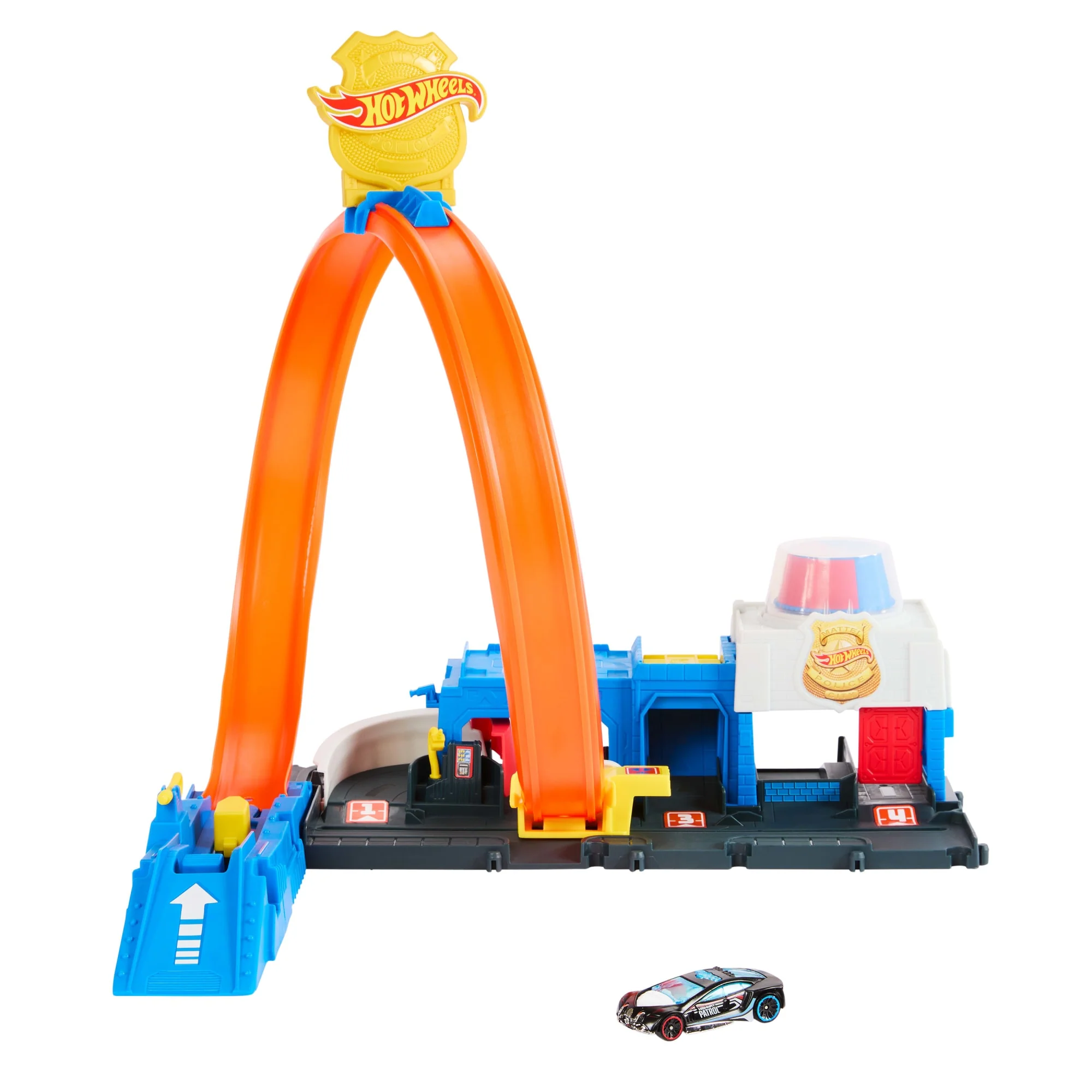 Hot Wheels  Ville  Coffret de Jeu  Super Station de Police, 1:64 - Image 6