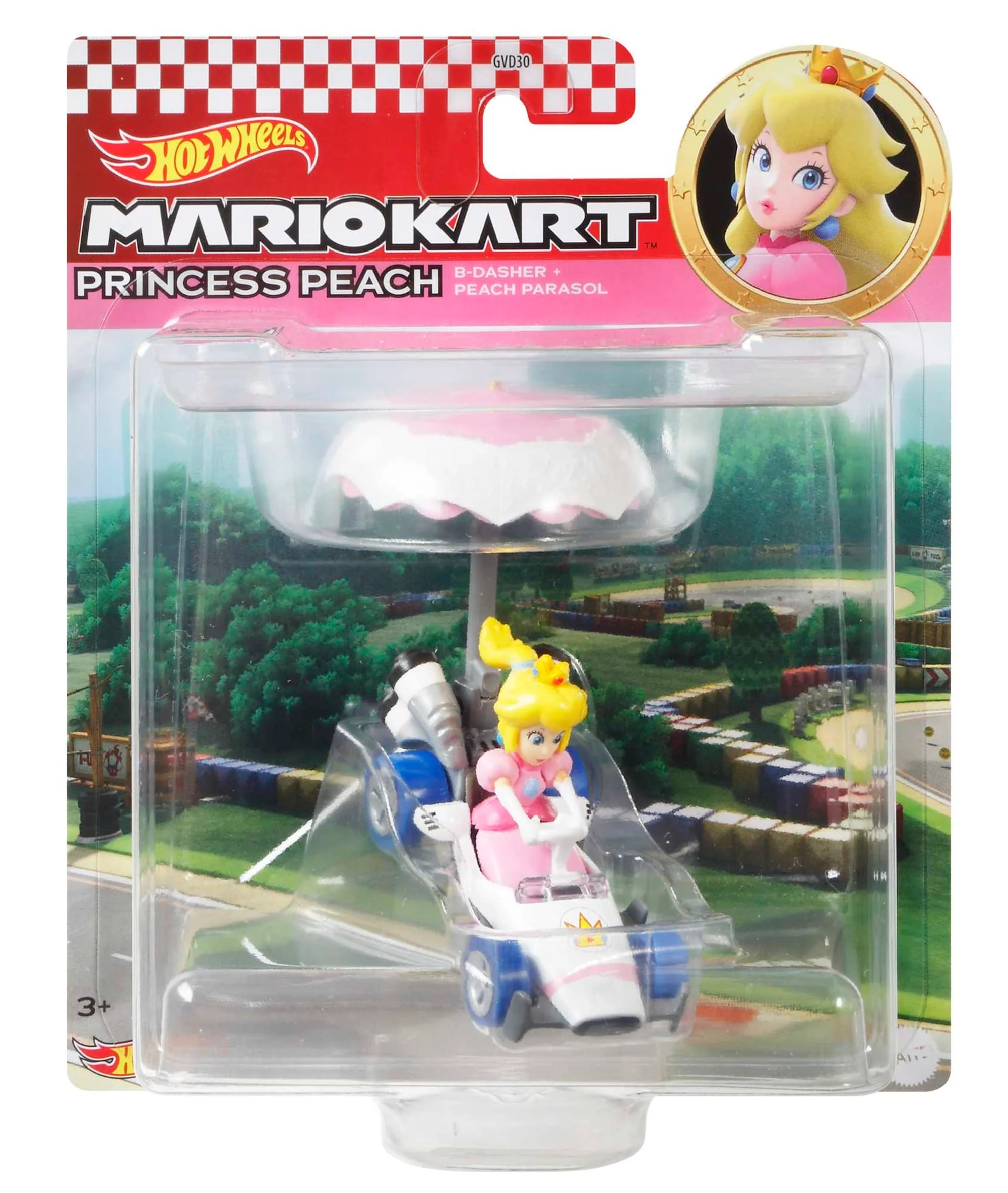 Hot Wheels Mario Kart Princess Peach B-Dasher And Peach Parasol - Image 5