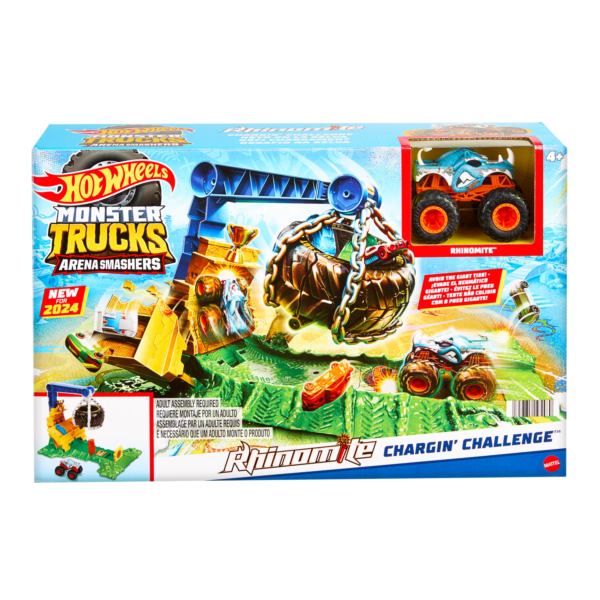 Hw  Monster Trucks  Coffret de Jeu  Défi à Plein Gaz Rhinomite - Image 6
