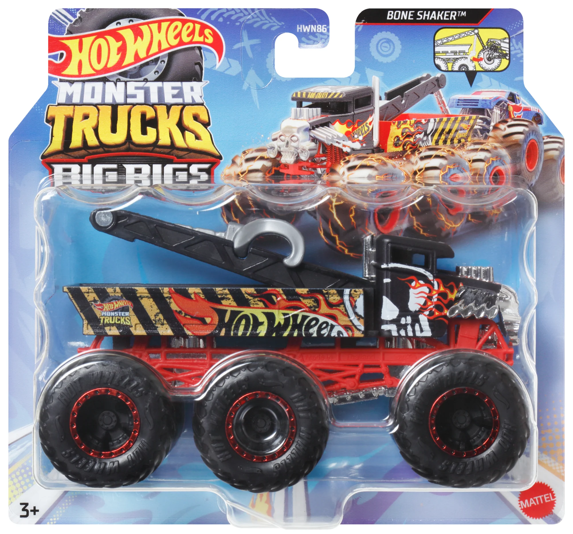 Hot Wheels Monster Trucks Big Rigs Camion Ă 6Roues - Image 6