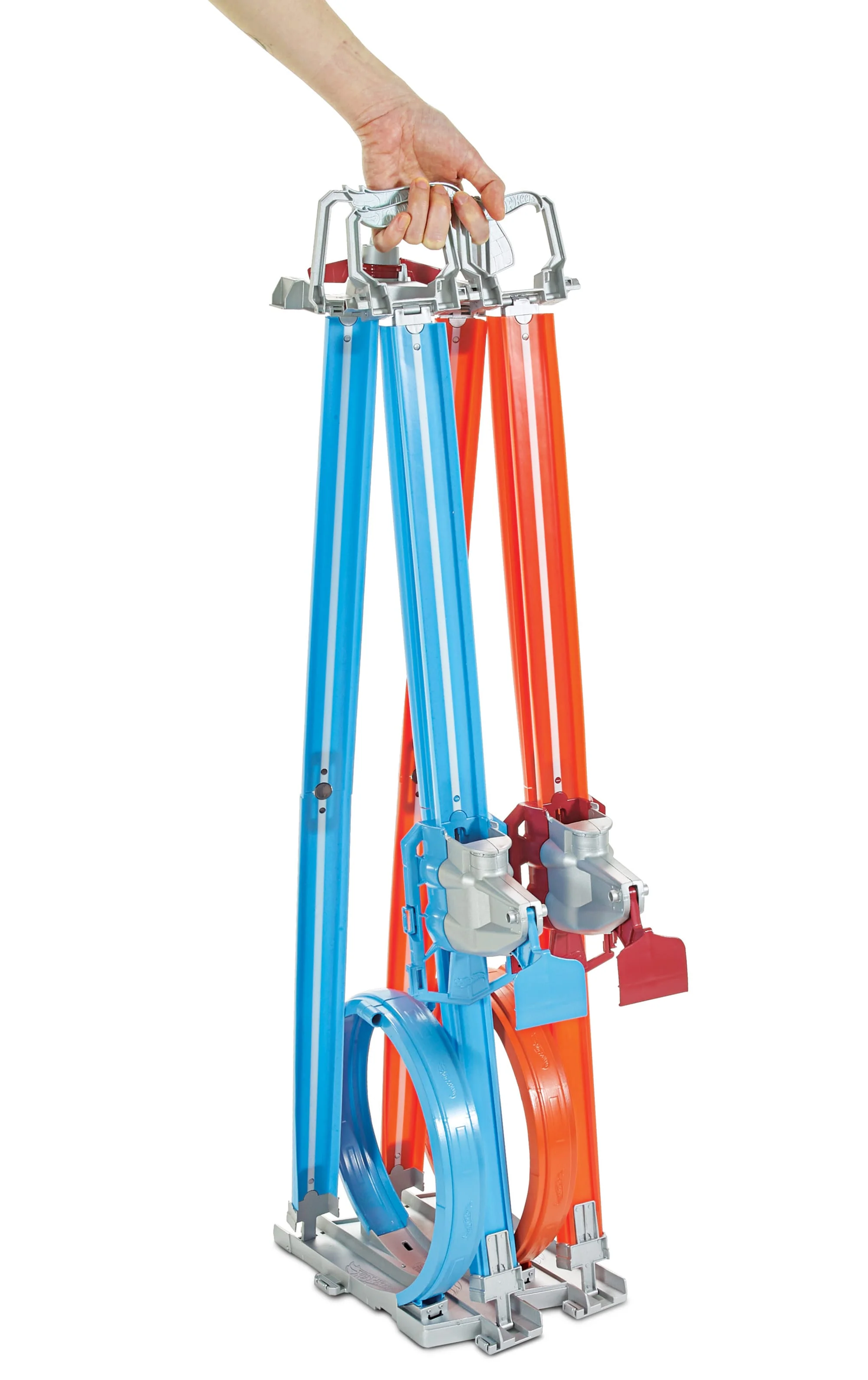 Piste Double Boucle en Folie Hot Wheels et 2Véhicules à L’Échelle 1:64, 5 à 10Ans - Image 5