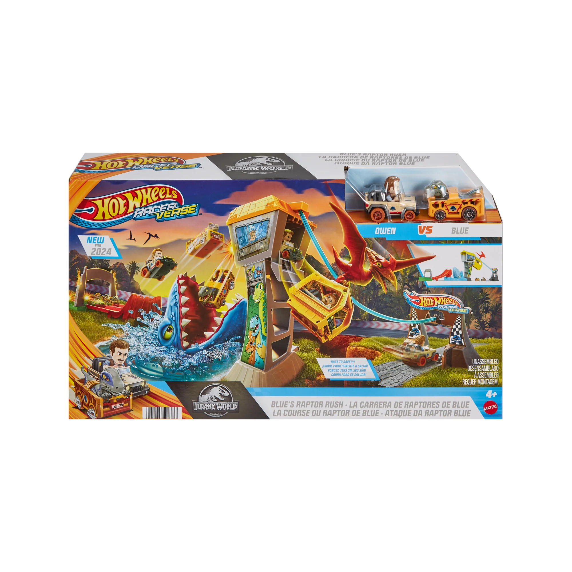 Hot Wheels  Racerverse  Jurassic World  La Course de Blue Le Raptor - Image 6