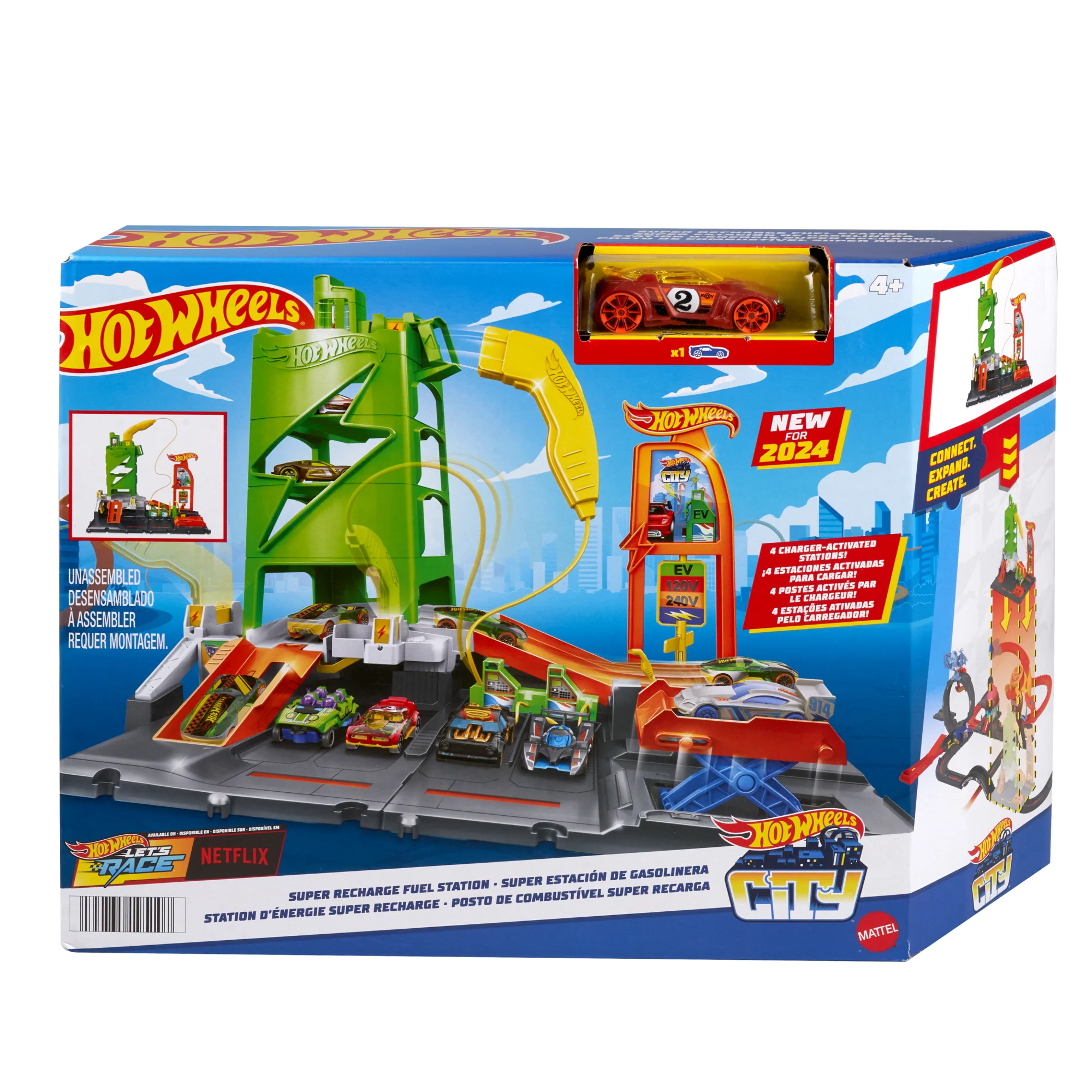 Hot Wheels  Ville  Station D’Énergie Super Recharge, Véhicule - Image 6