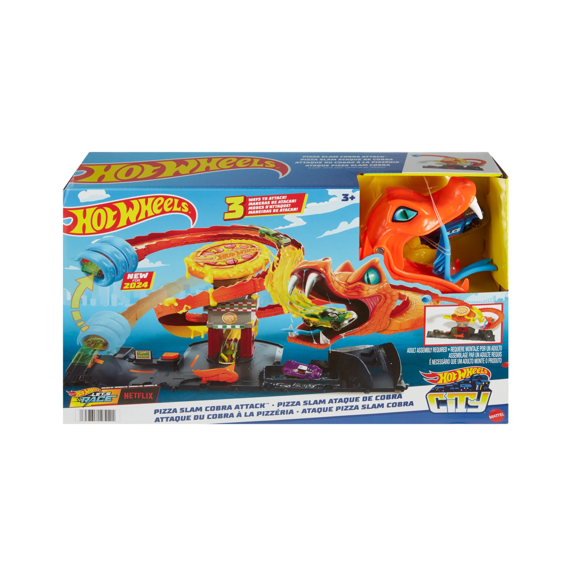 Hot Wheels  Ville  Attaque à La Pizzéria du Cobra, Véhicule1:64 - Image 6
