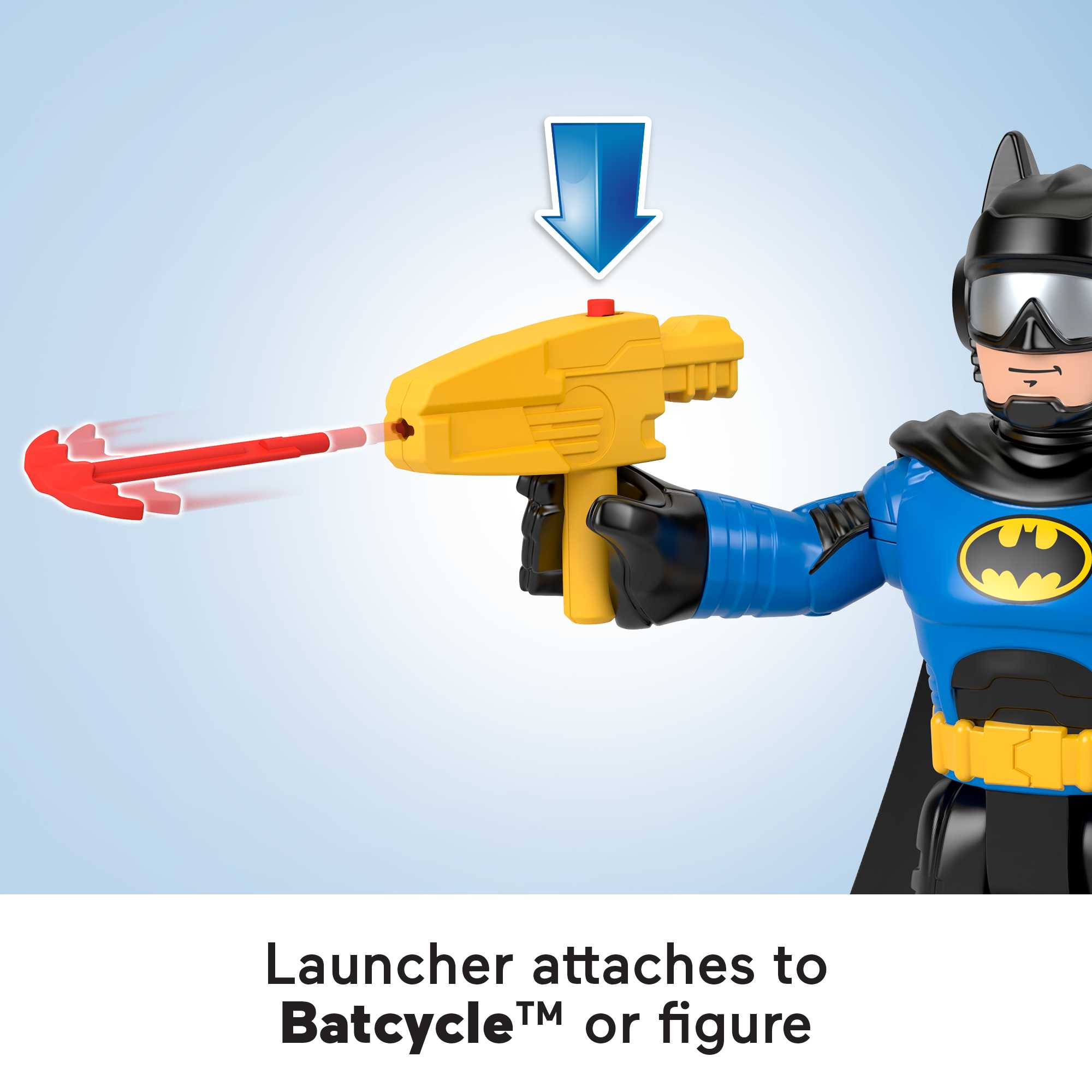 Imaginext DC Super Friends Batman Toys, XL Batcycle And Batman Figure, 10-Inches - Image 4