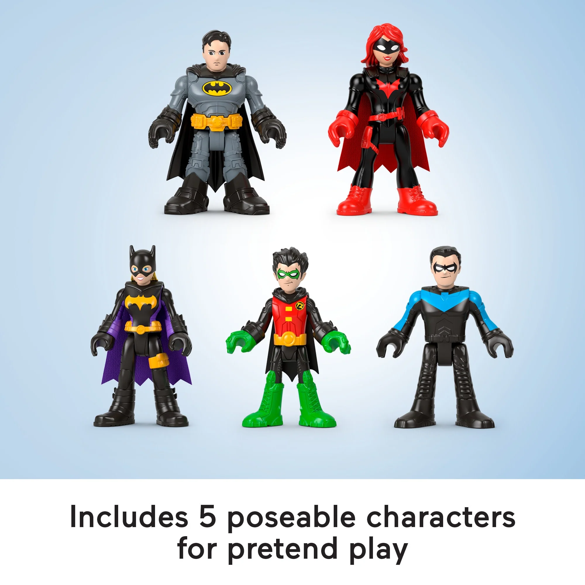 Imaginext DC Super Friends Batman Figures, Family Multipack, 12 Piece Preschool Toys - Image 5