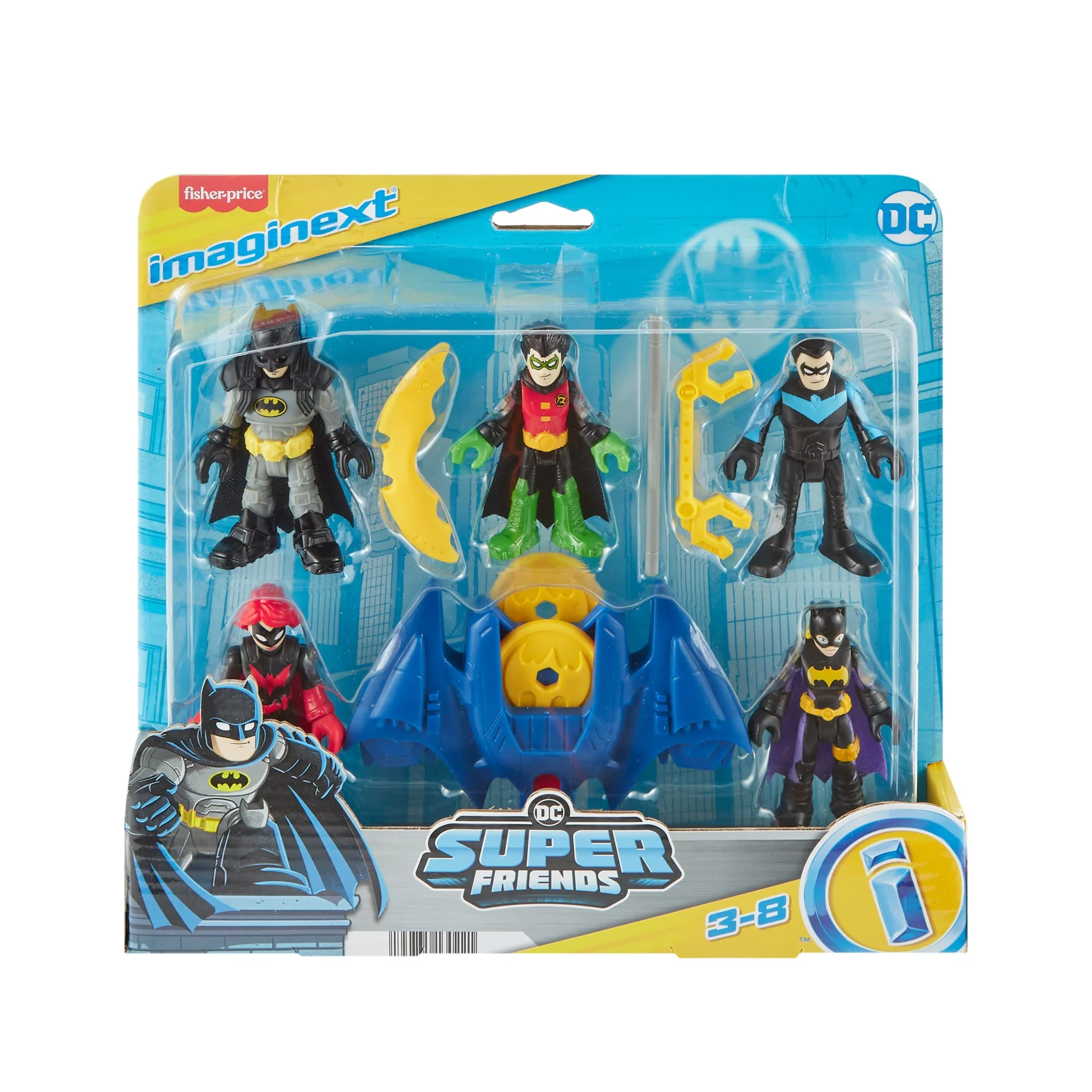 Imaginext DC Super Friends Batman Figures, Family Multipack, 12 Piece Preschool Toys - Image 6