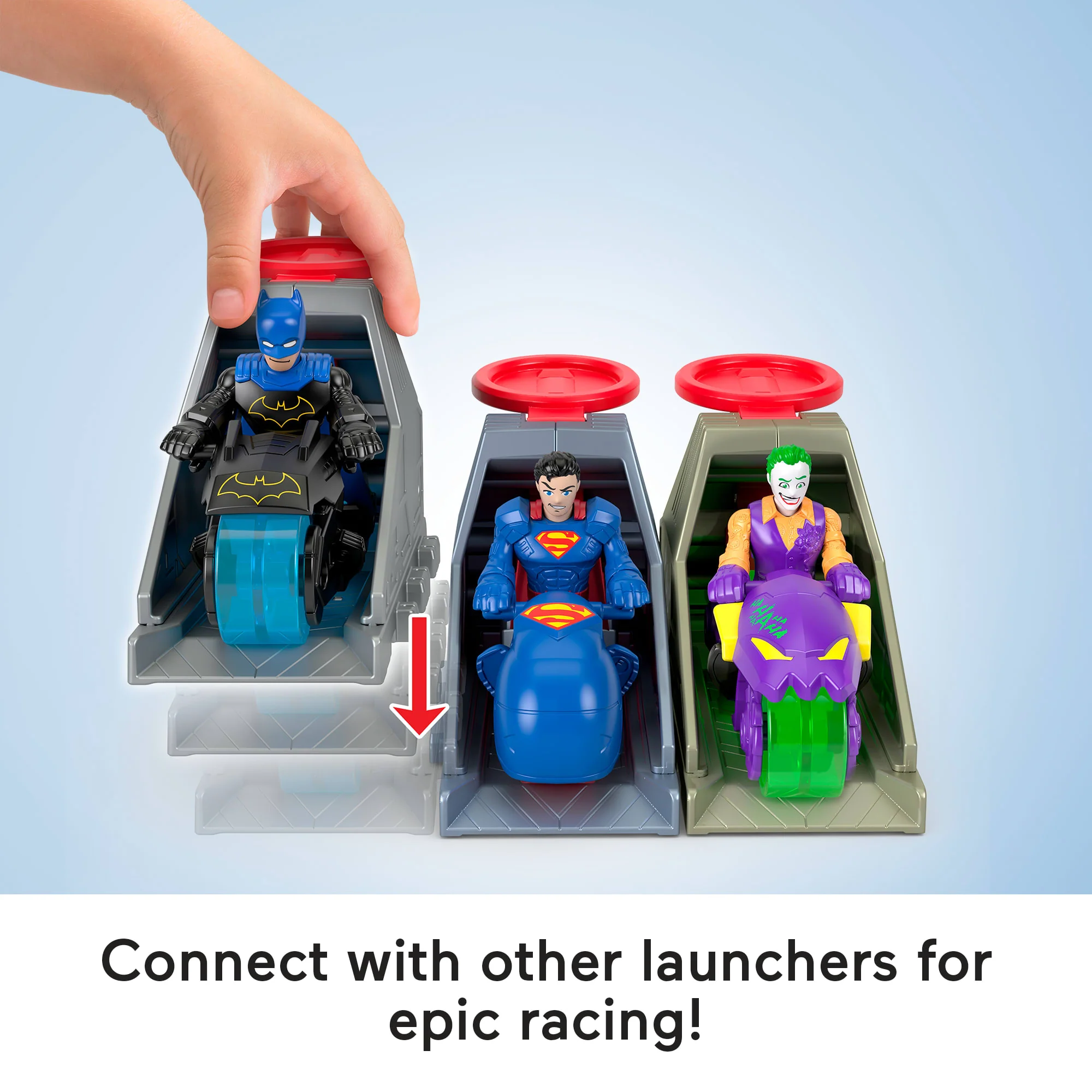 Imaginext DC Super Friends Launcher Set With 3-Inch Batman Action Figure, Toy Vehicle & Housing Unit - Image 4