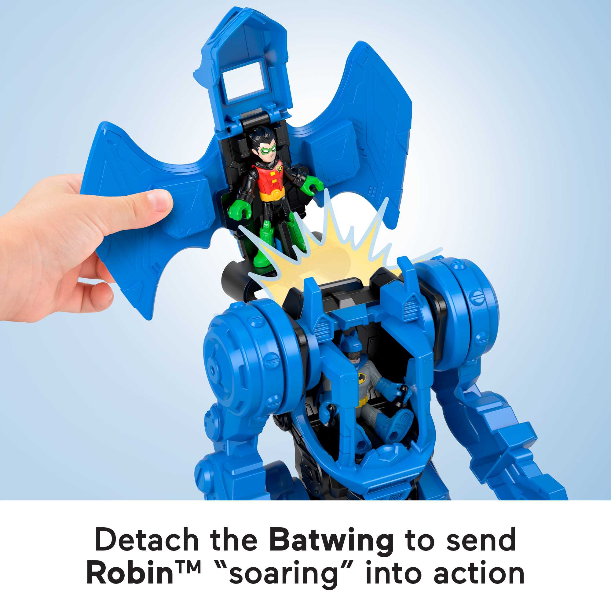 Imaginext DC Super Friends Batman Playset, Robo Command Center With Detachable 10-Inch Robot - Image 3