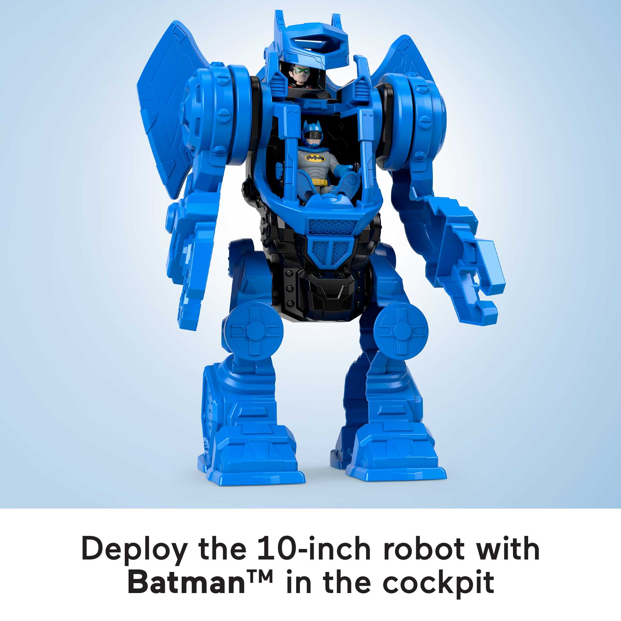 Imaginext DC Super Friends Batman Playset, Robo Command Center With Detachable 10-Inch Robot - Image 4