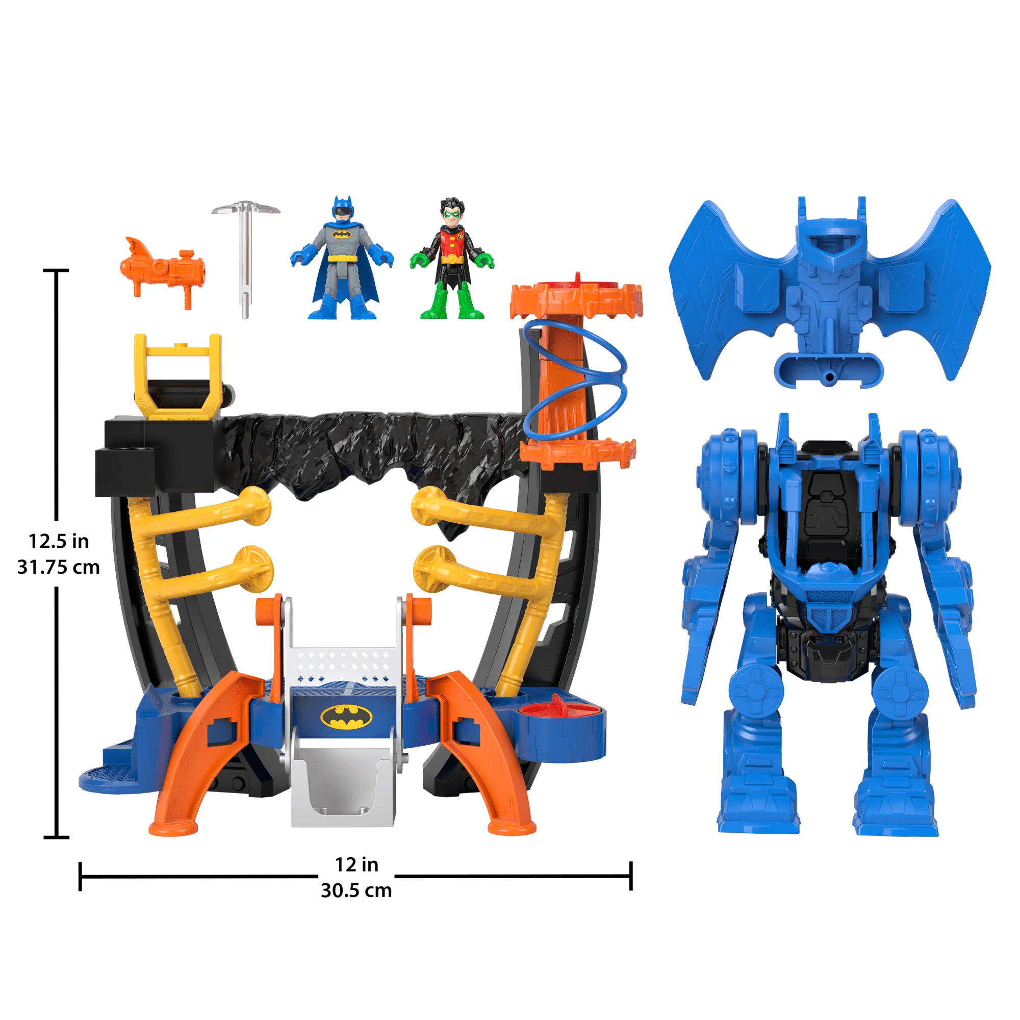 Imaginext DC Super Friends Batman Playset, Robo Command Center With Detachable 10-Inch Robot - Image 6